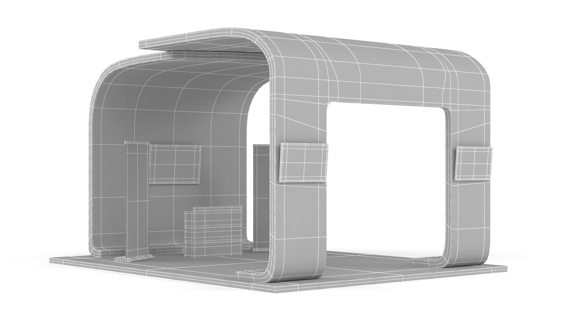 Exhibition Booth 3D model_6