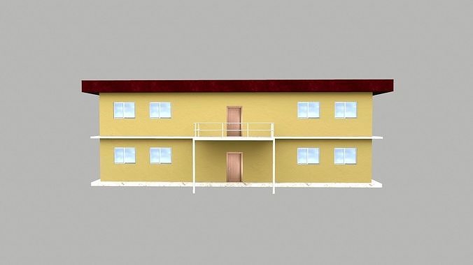 Building Structure Low-poly 3D model