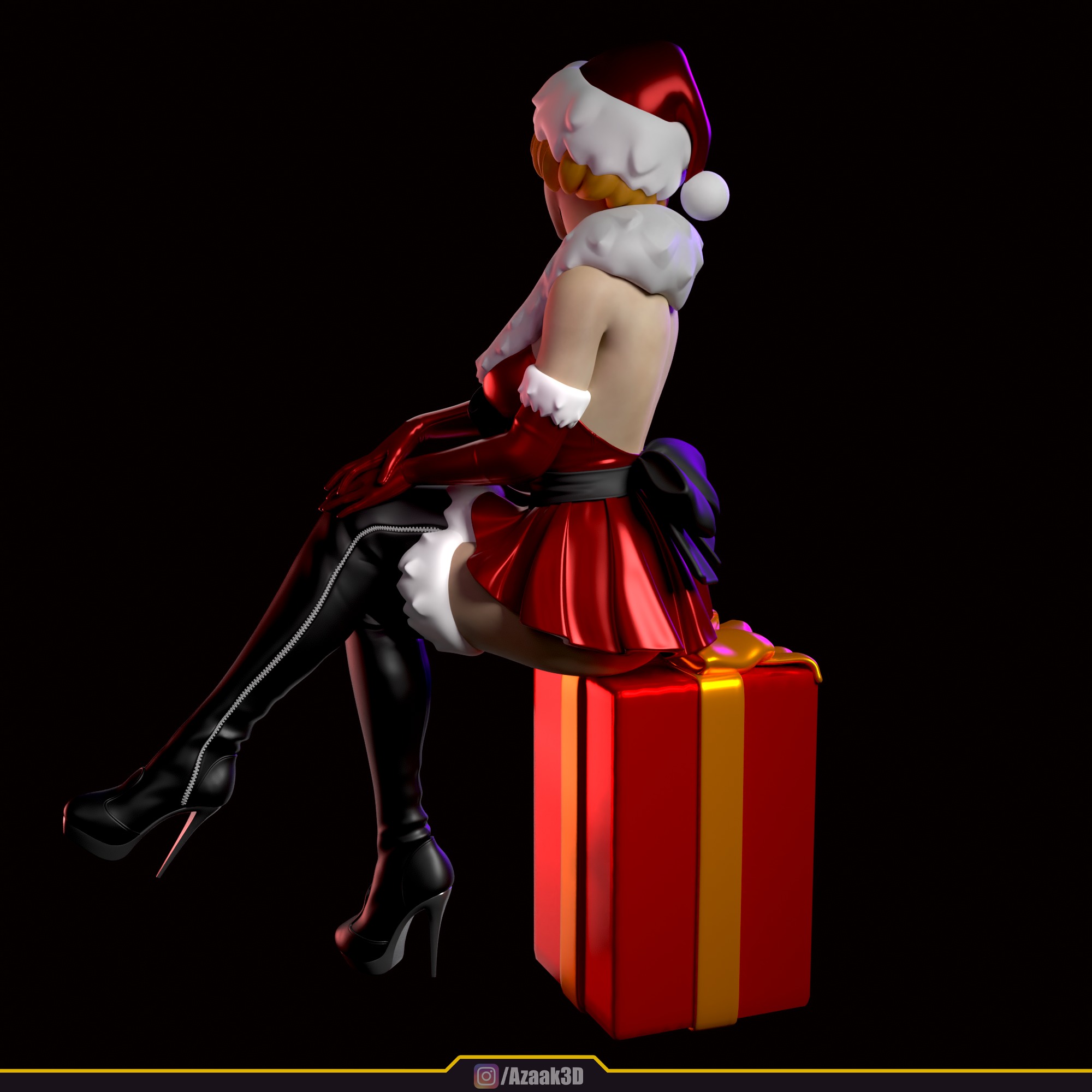 Christmas Girl 3D print model_23