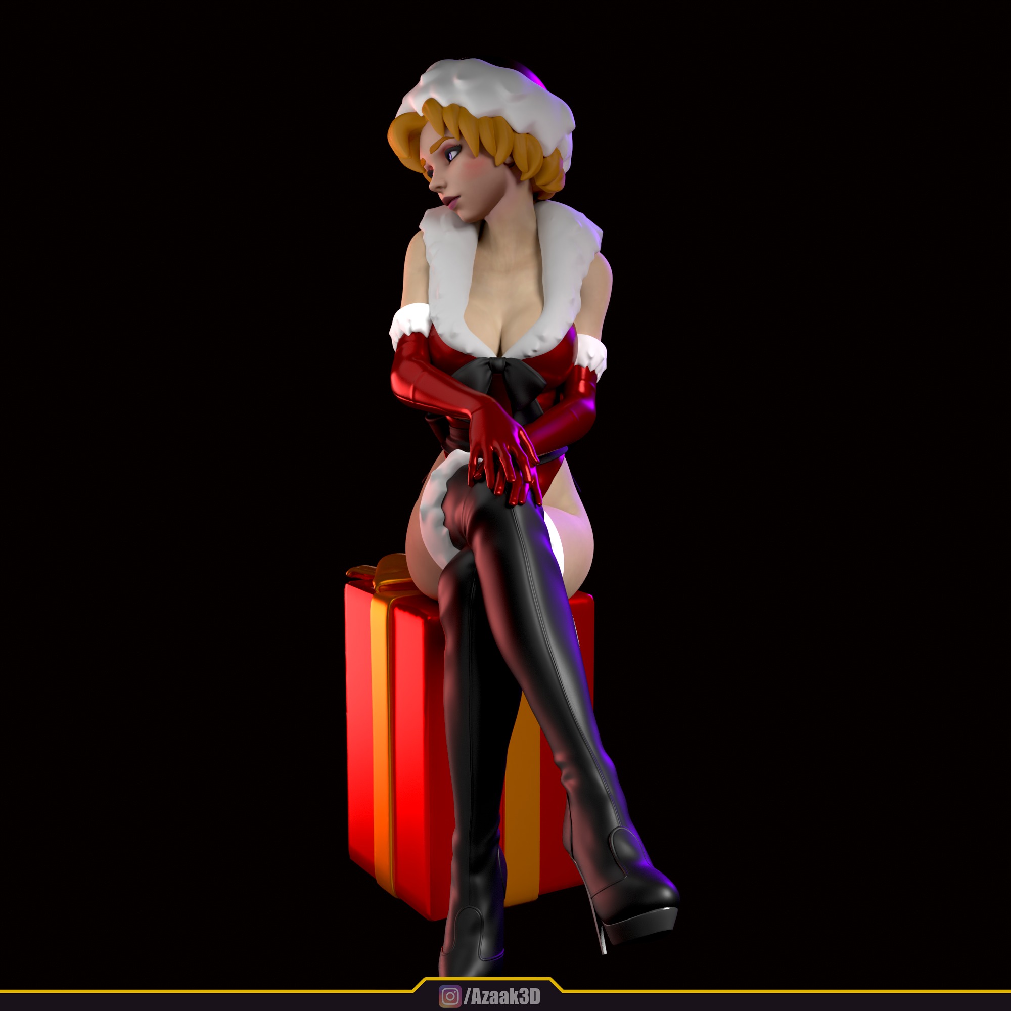 Christmas Girl 3D print model_52