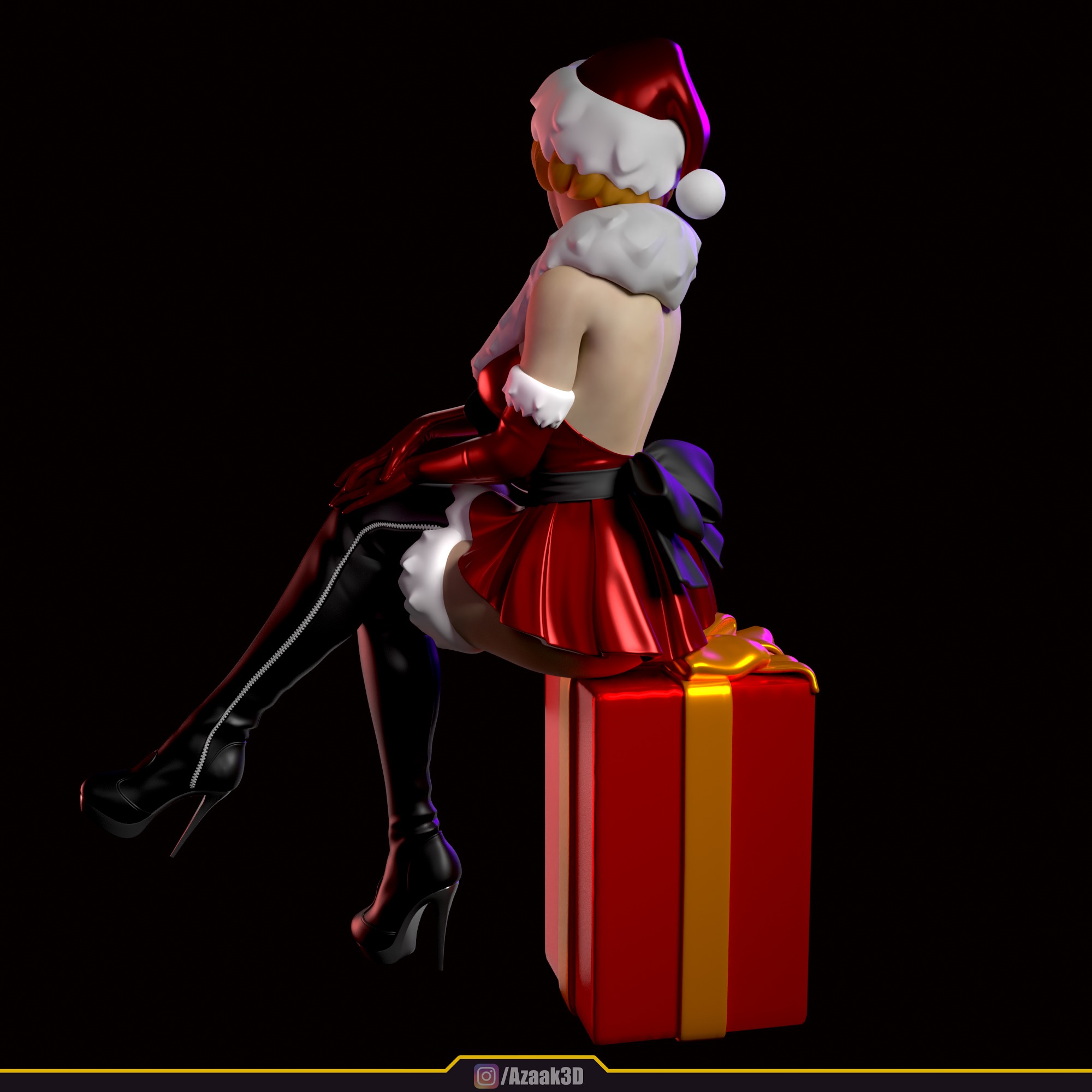 Christmas Girl 3D print model_24