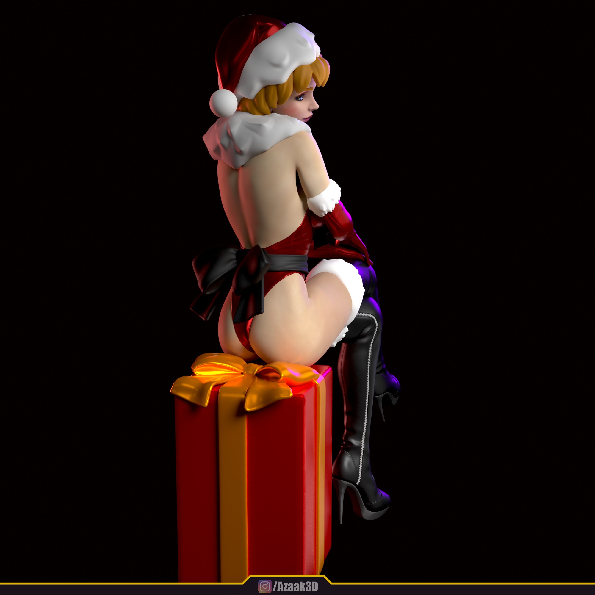 Christmas Girl 3D print model_77