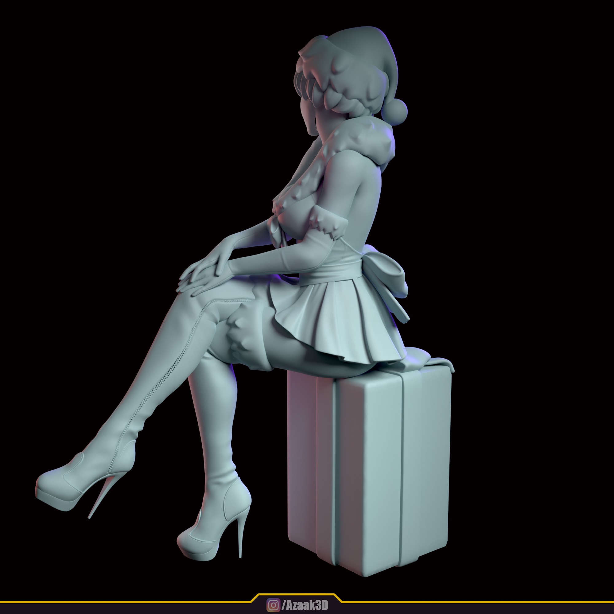 Christmas Girl 3D print model_101
