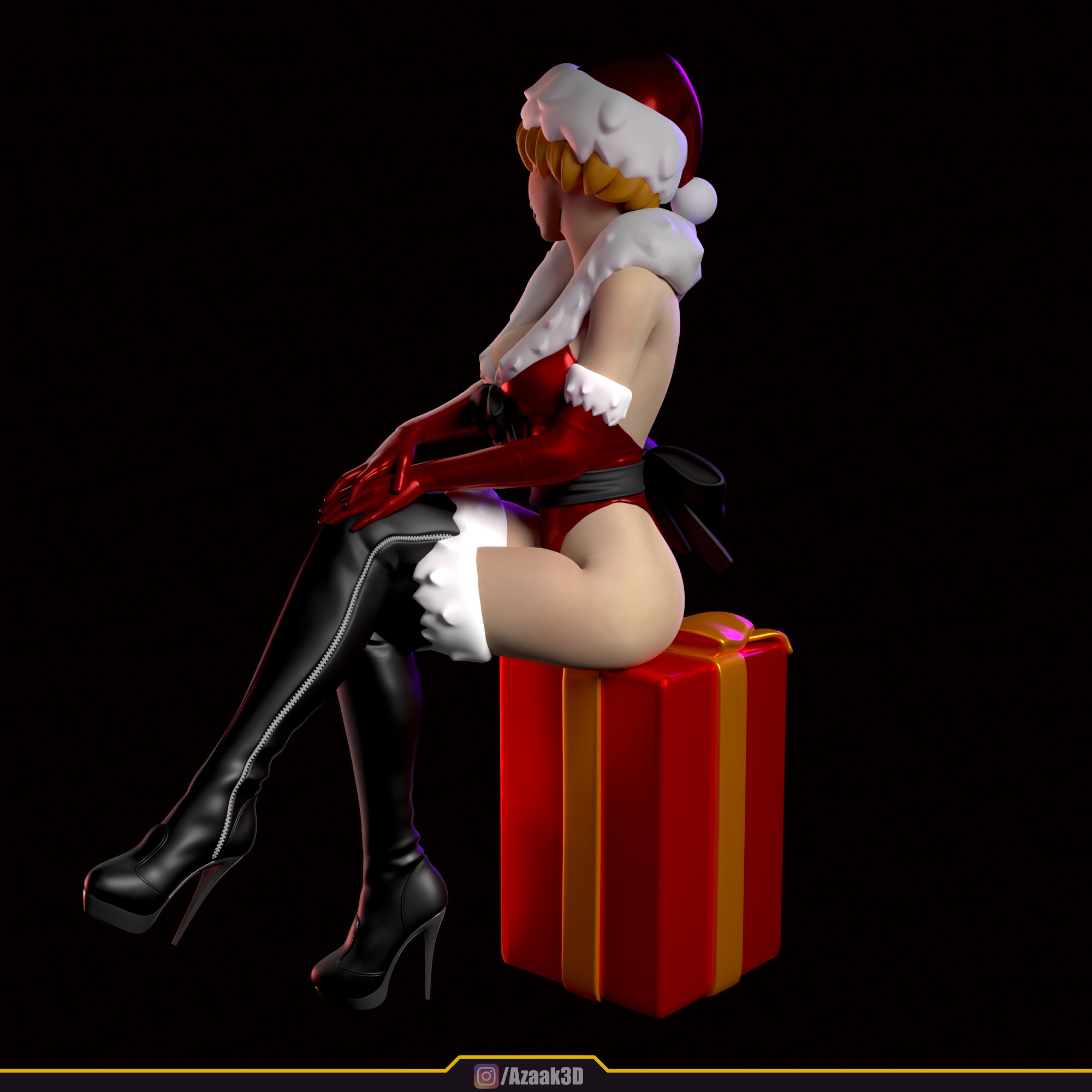 Christmas Girl 3D print model_60