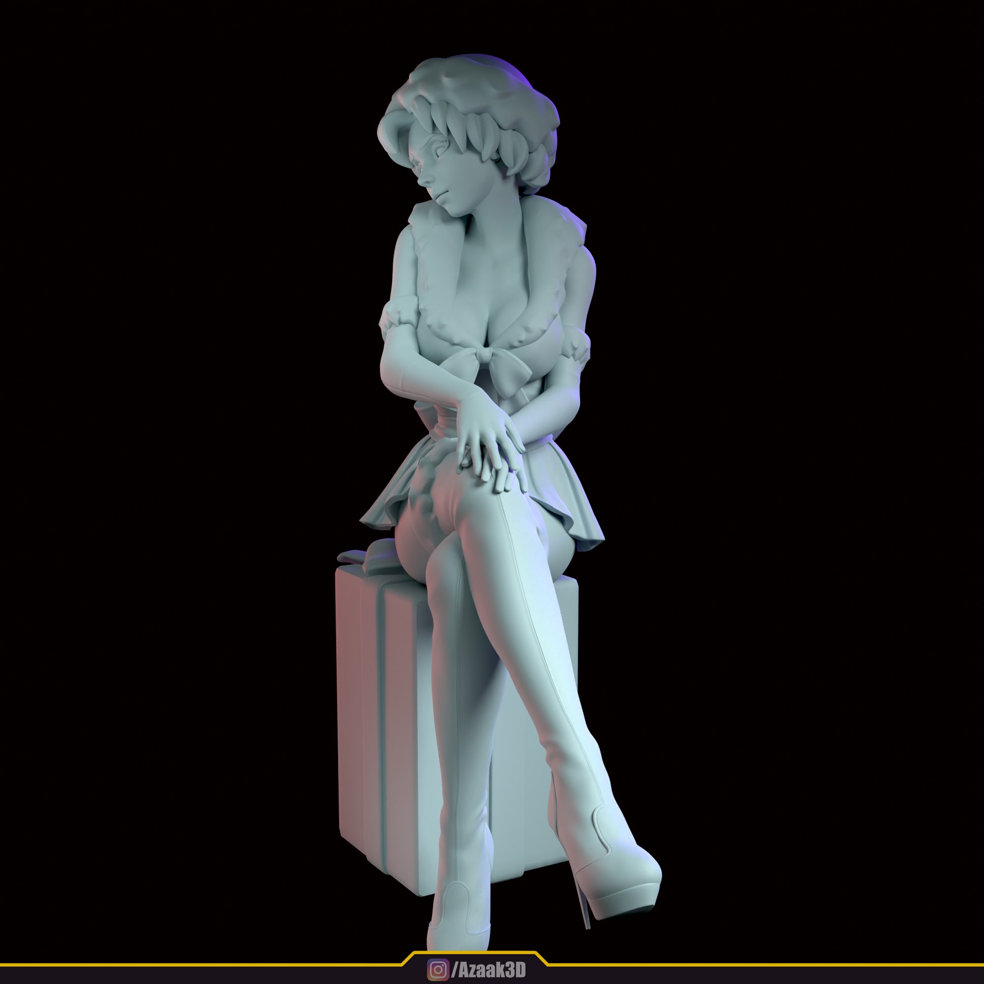 Christmas Girl 3D print model_92