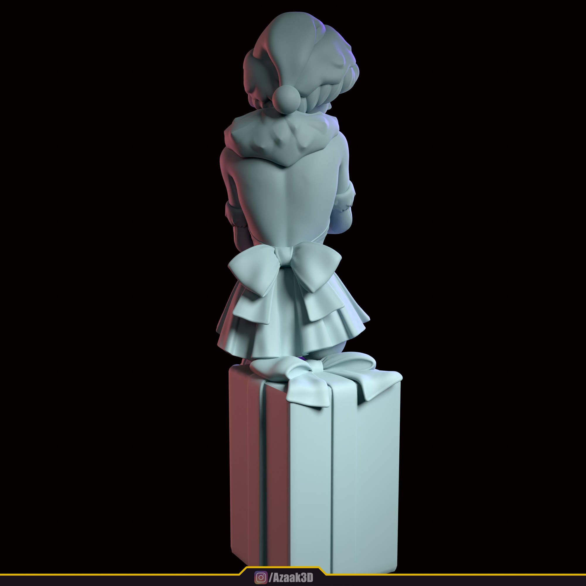 Christmas Girl 3D print model_112