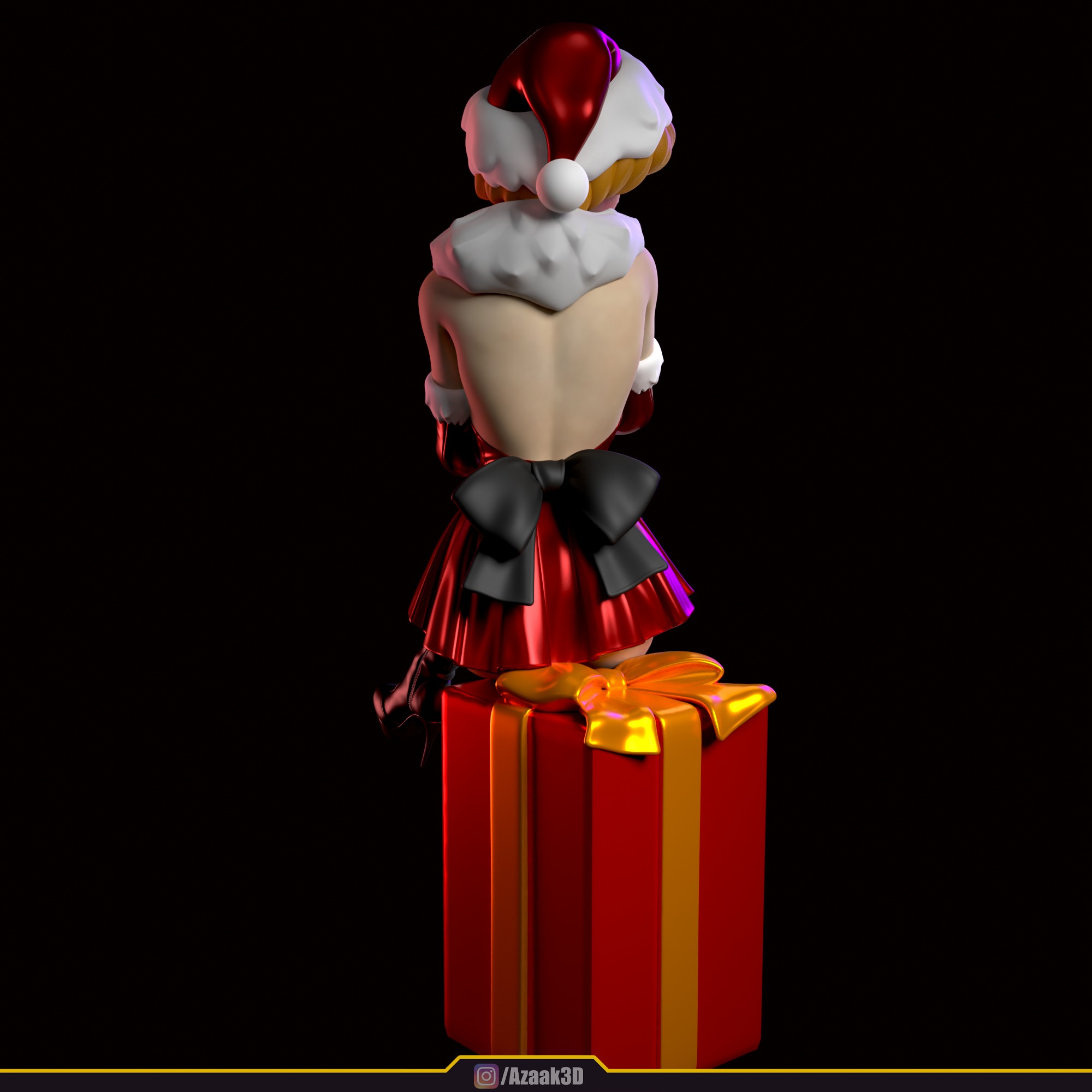 Christmas Girl 3D print model_31