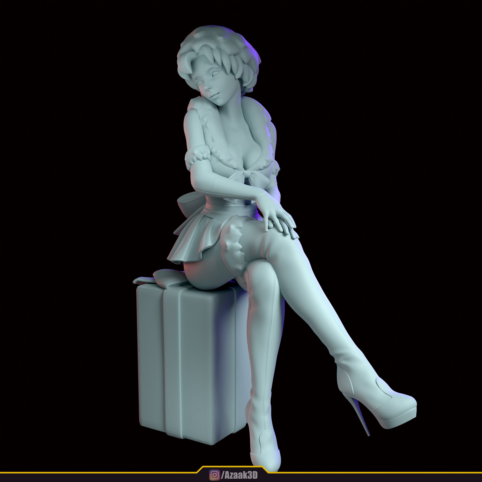 Christmas Girl 3D print model_89