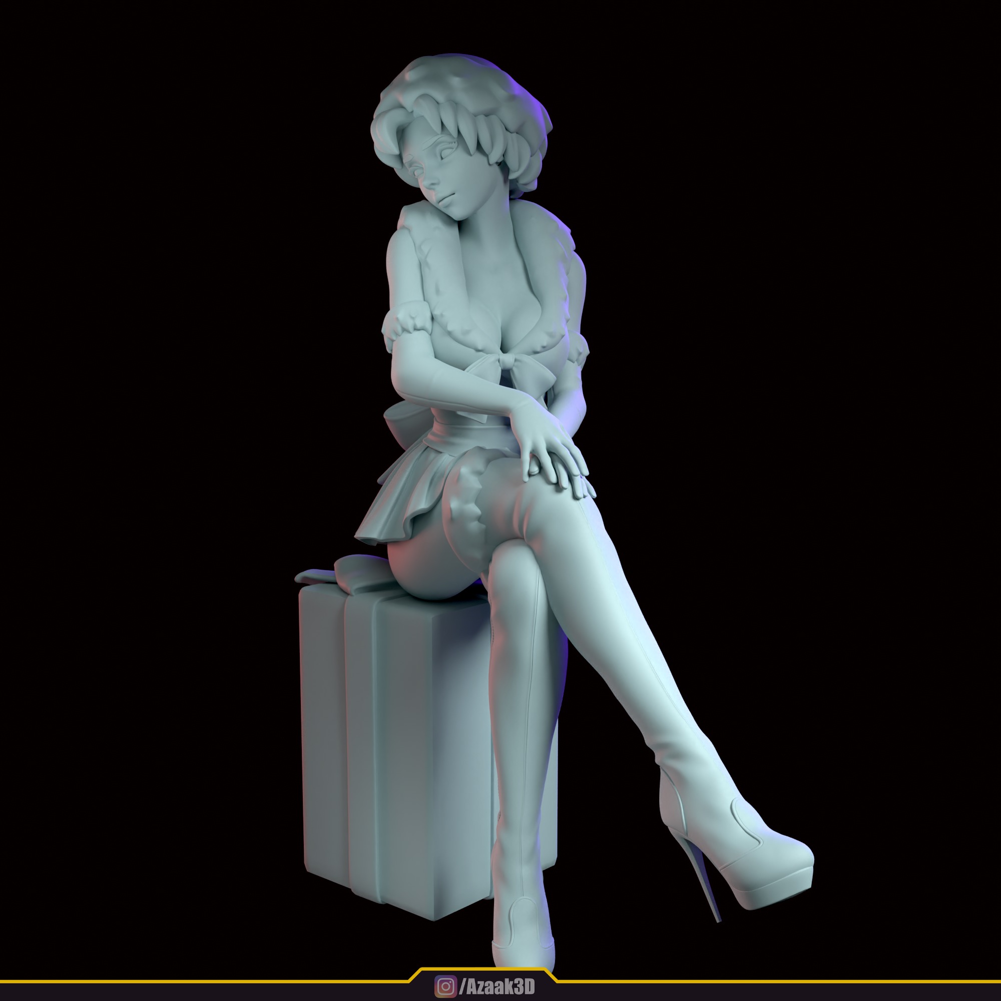 Christmas Girl 3D print model_90