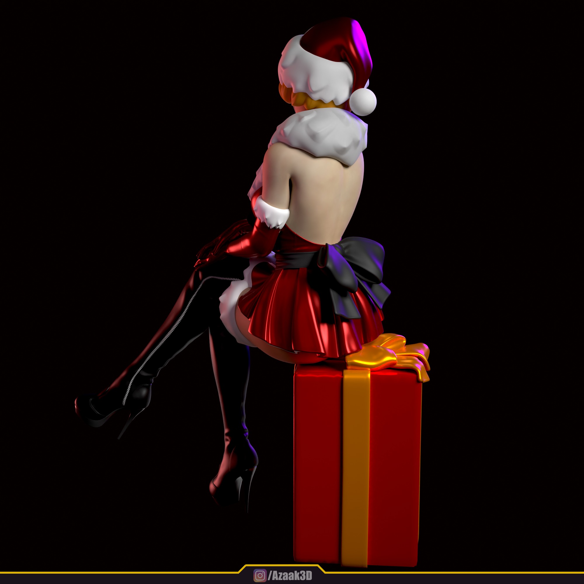 Christmas Girl 3D print model_26