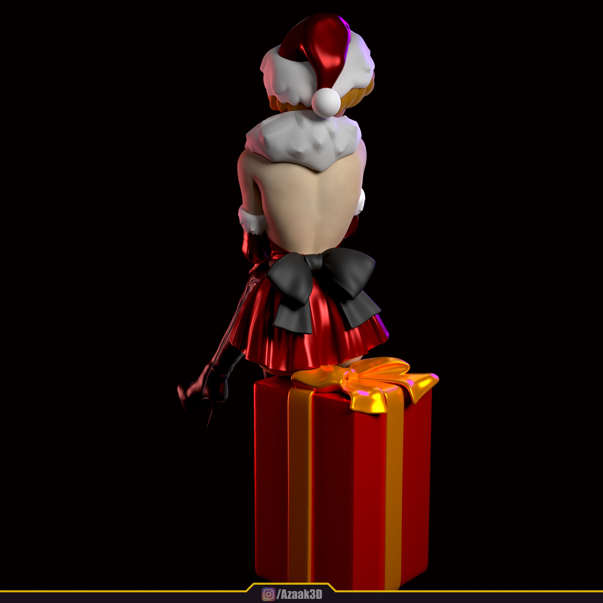 Christmas Girl 3D print model_30