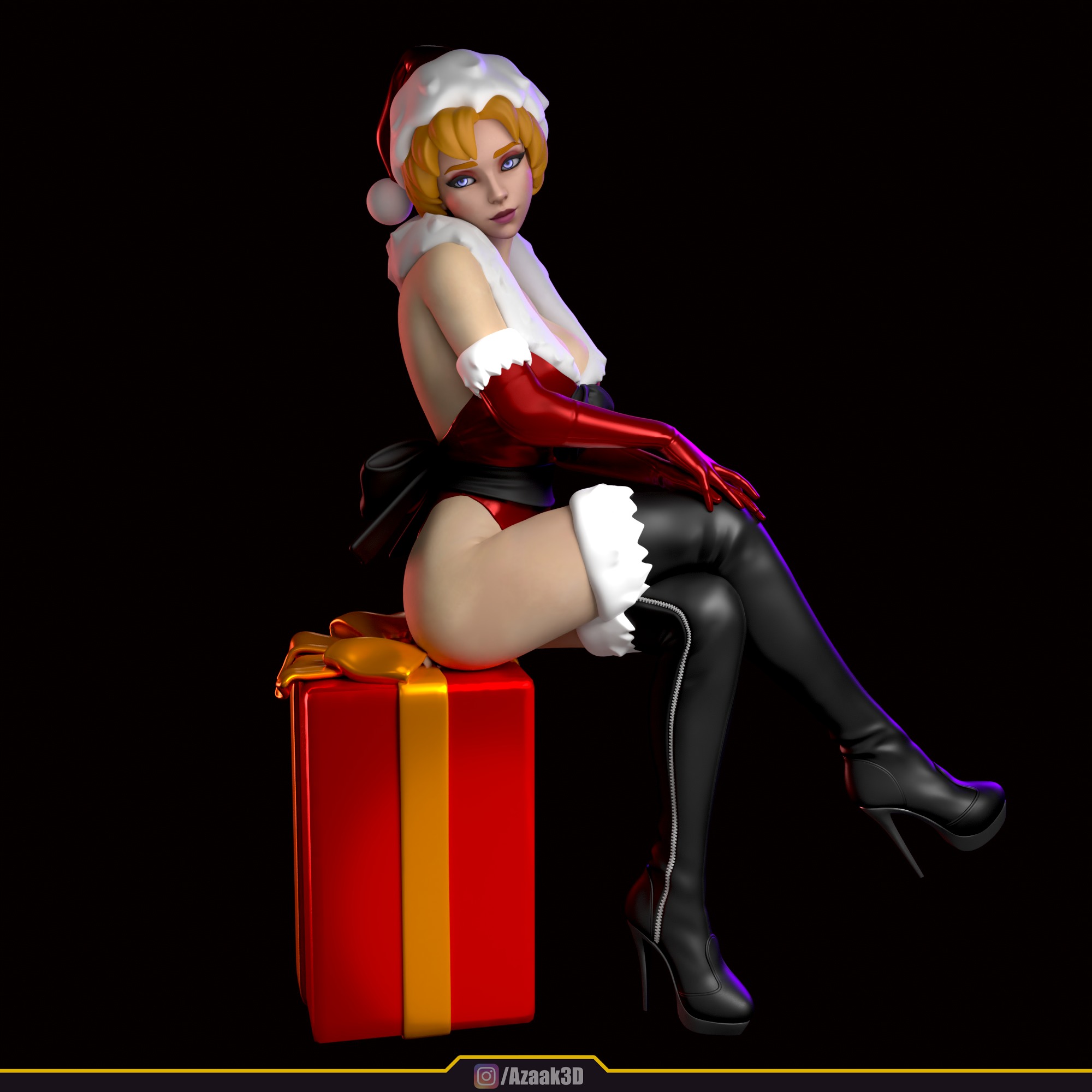 Christmas Girl 3D print model_44