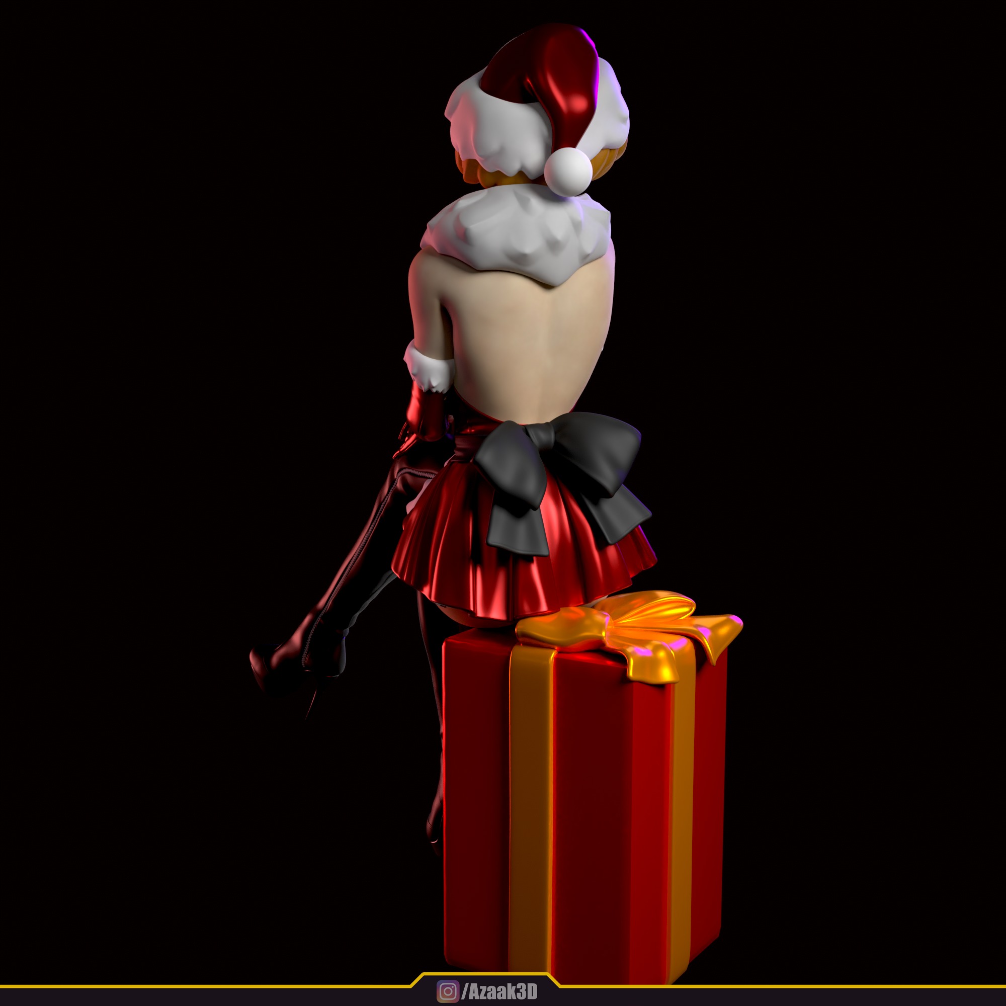 Christmas Girl 3D print model_29