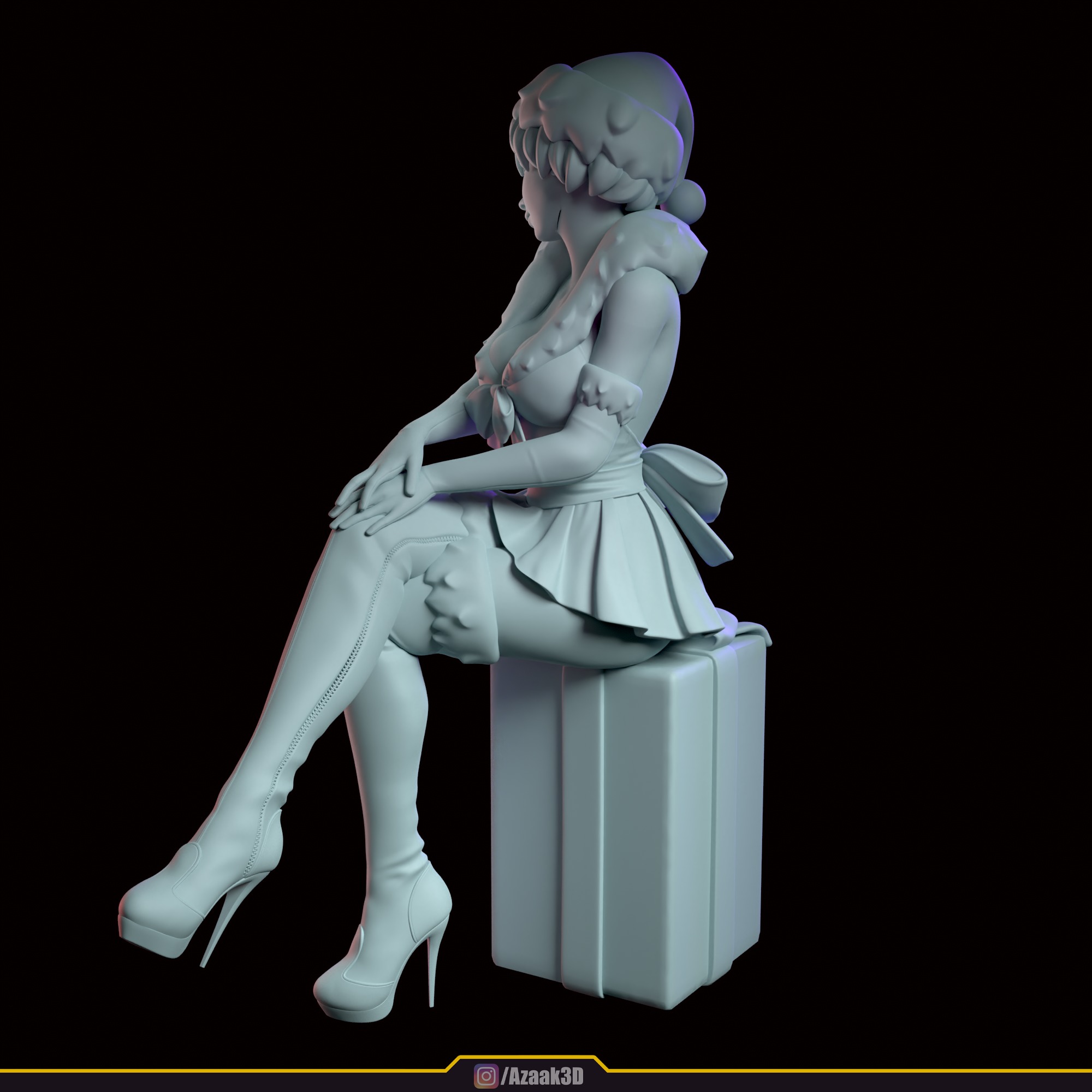 Christmas Girl 3D print model_99