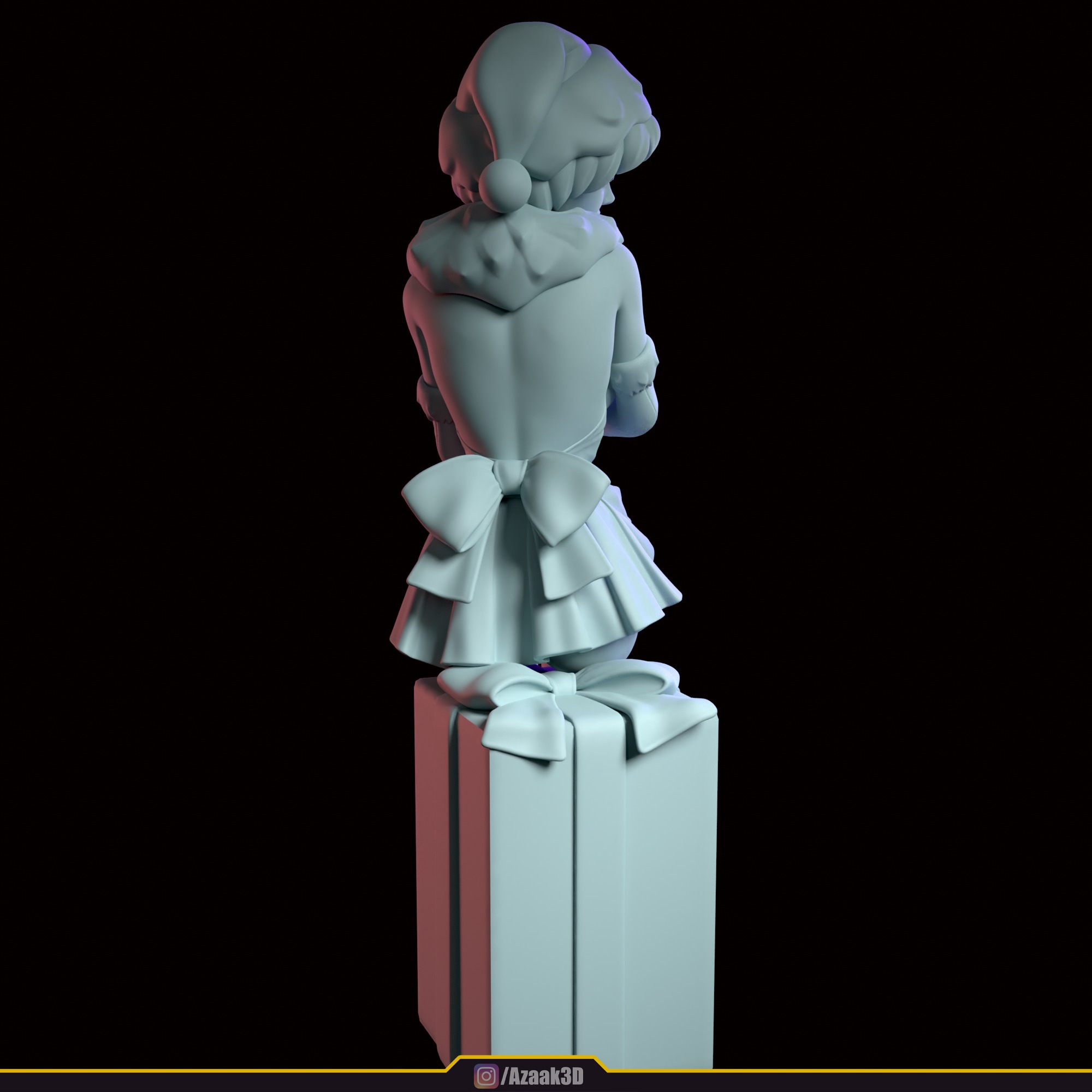 Christmas Girl 3D print model_113