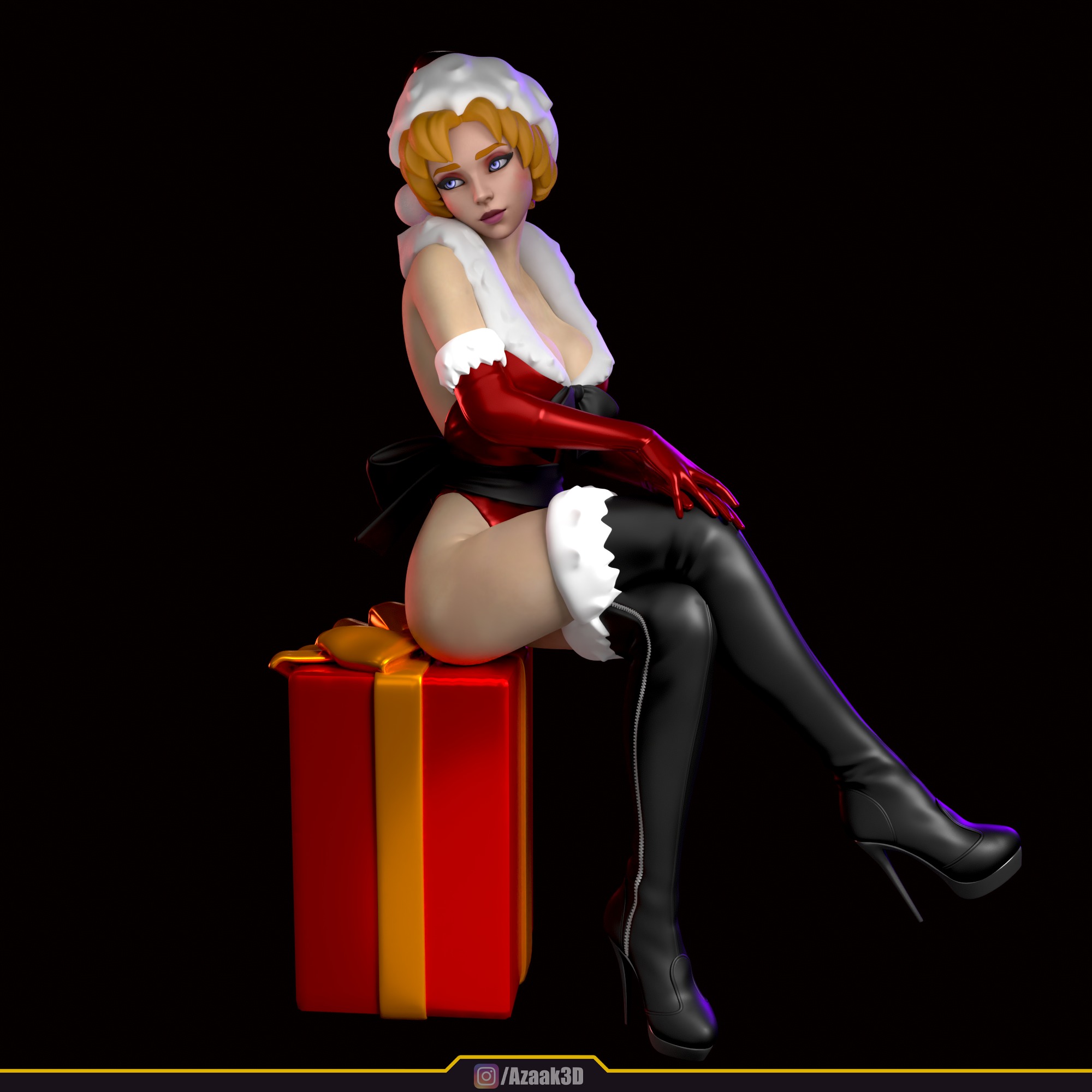 Christmas Girl 3D print model_46