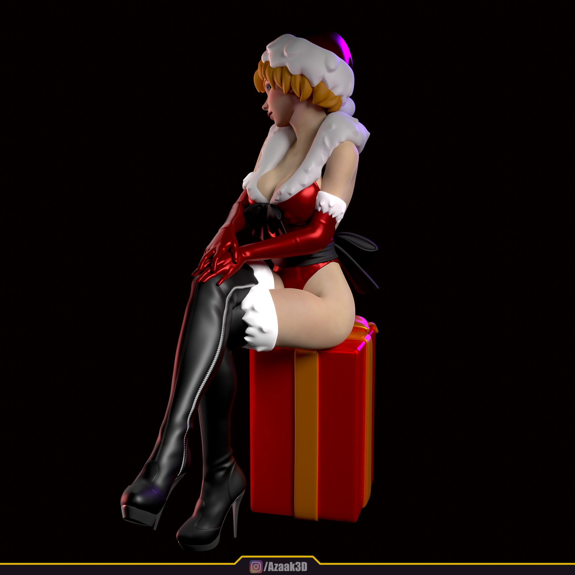 Christmas Girl 3D print model_57