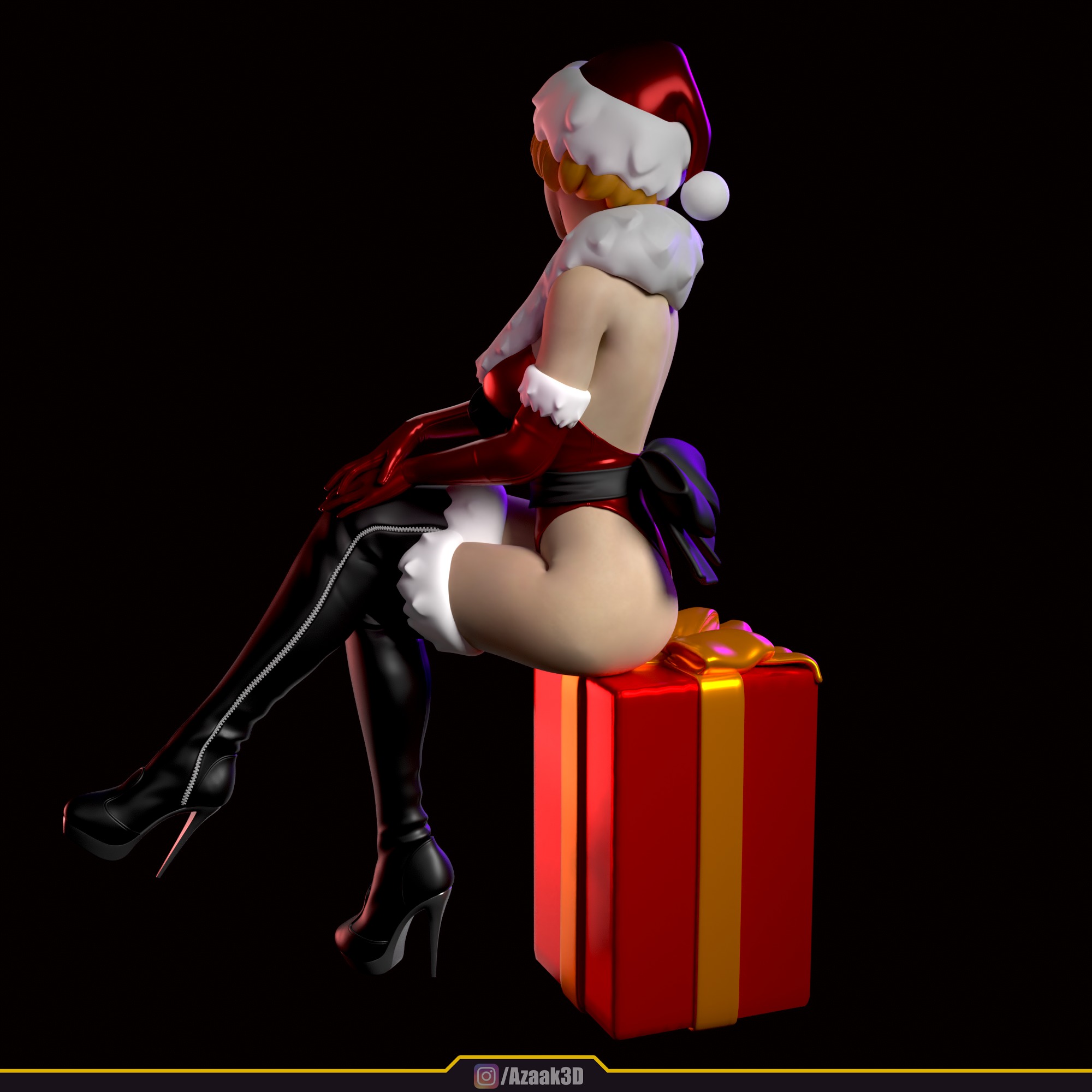 Christmas Girl 3D print model_63