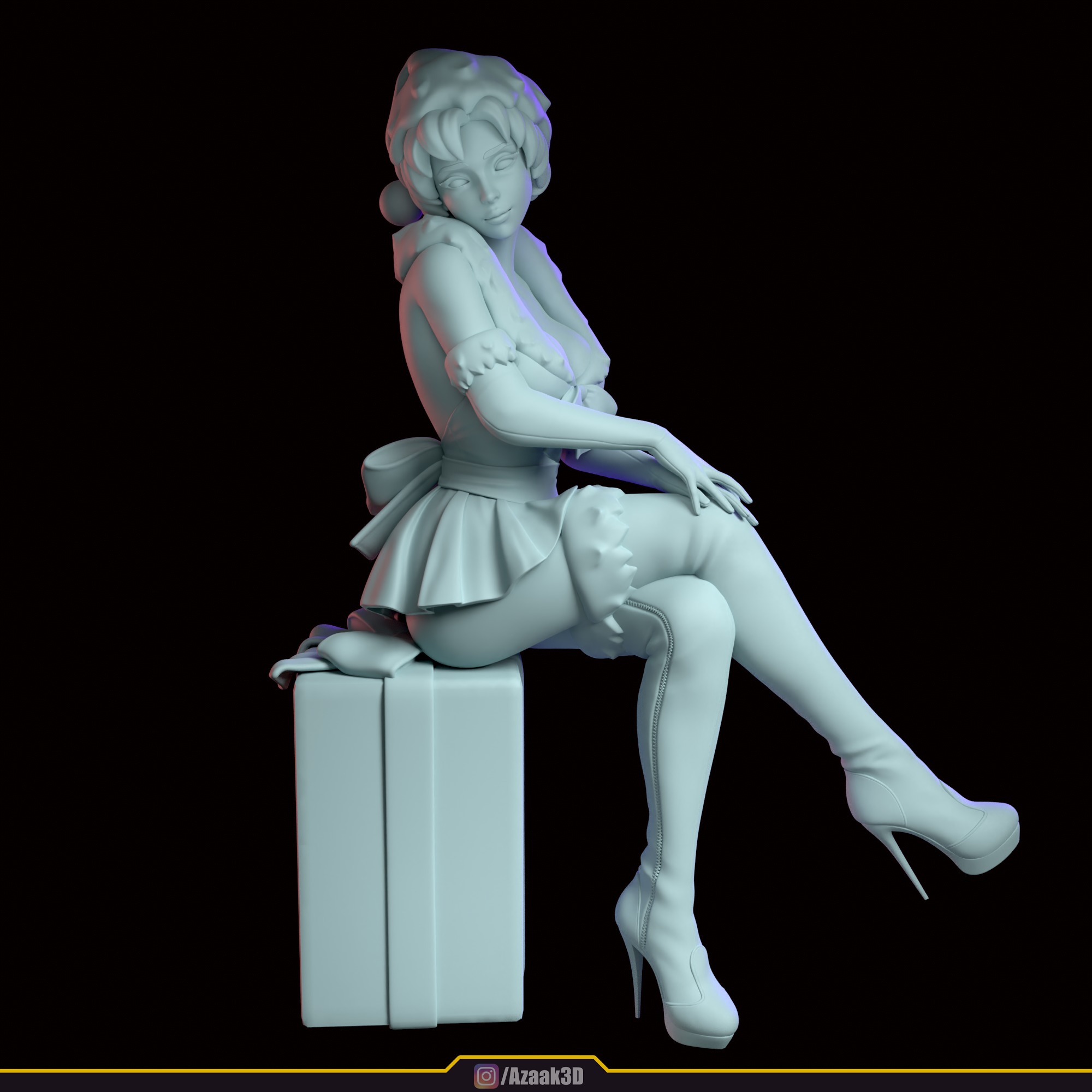 Christmas Girl 3D print model_85