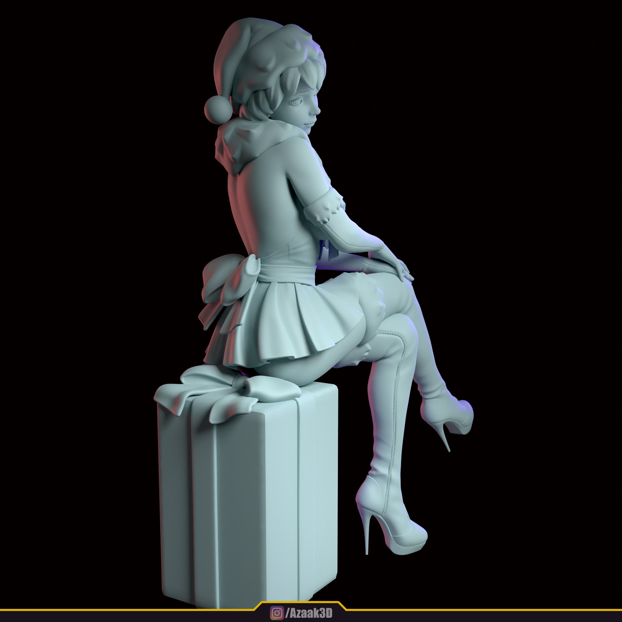 Christmas Girl 3D print model_119