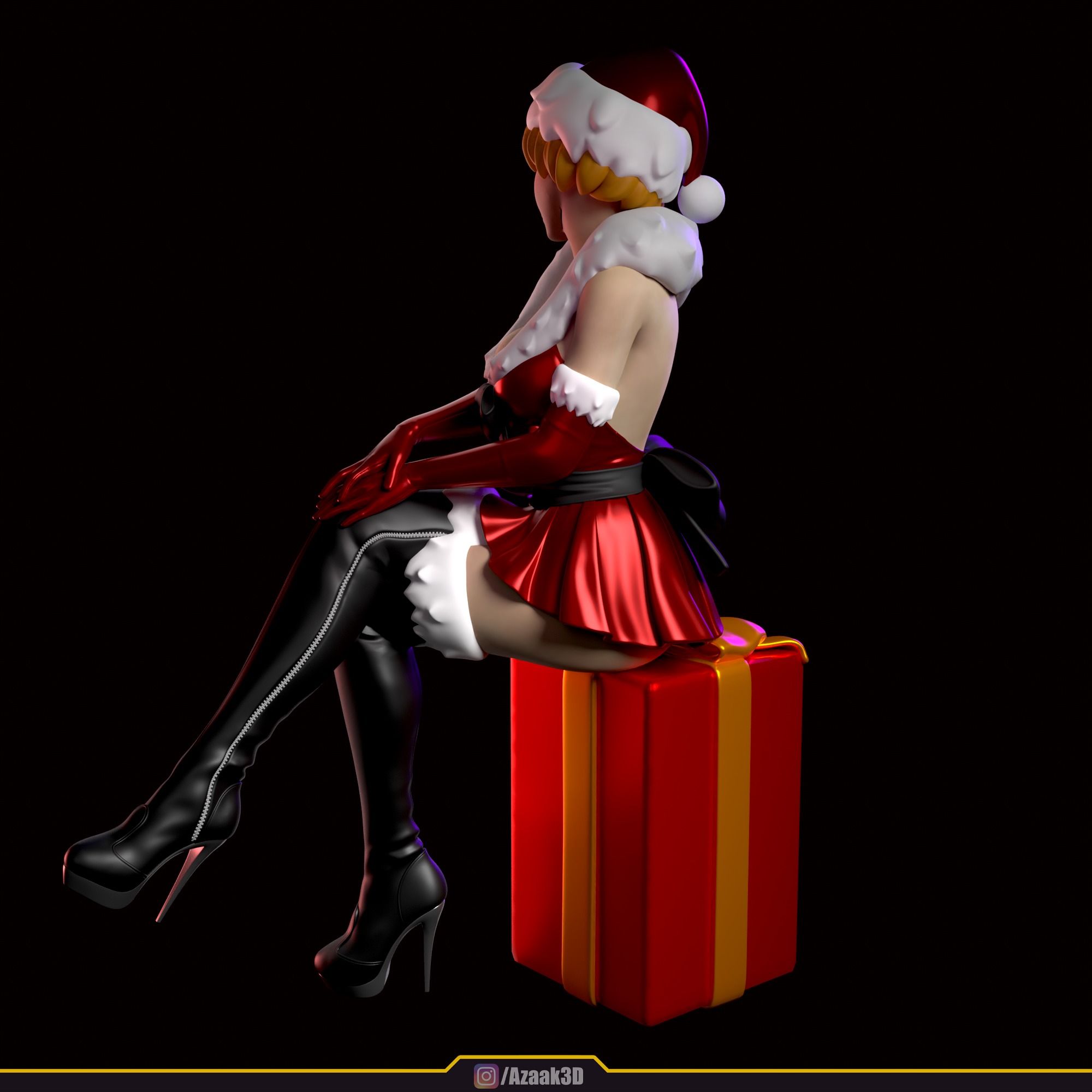 Christmas Girl 3D print model_21