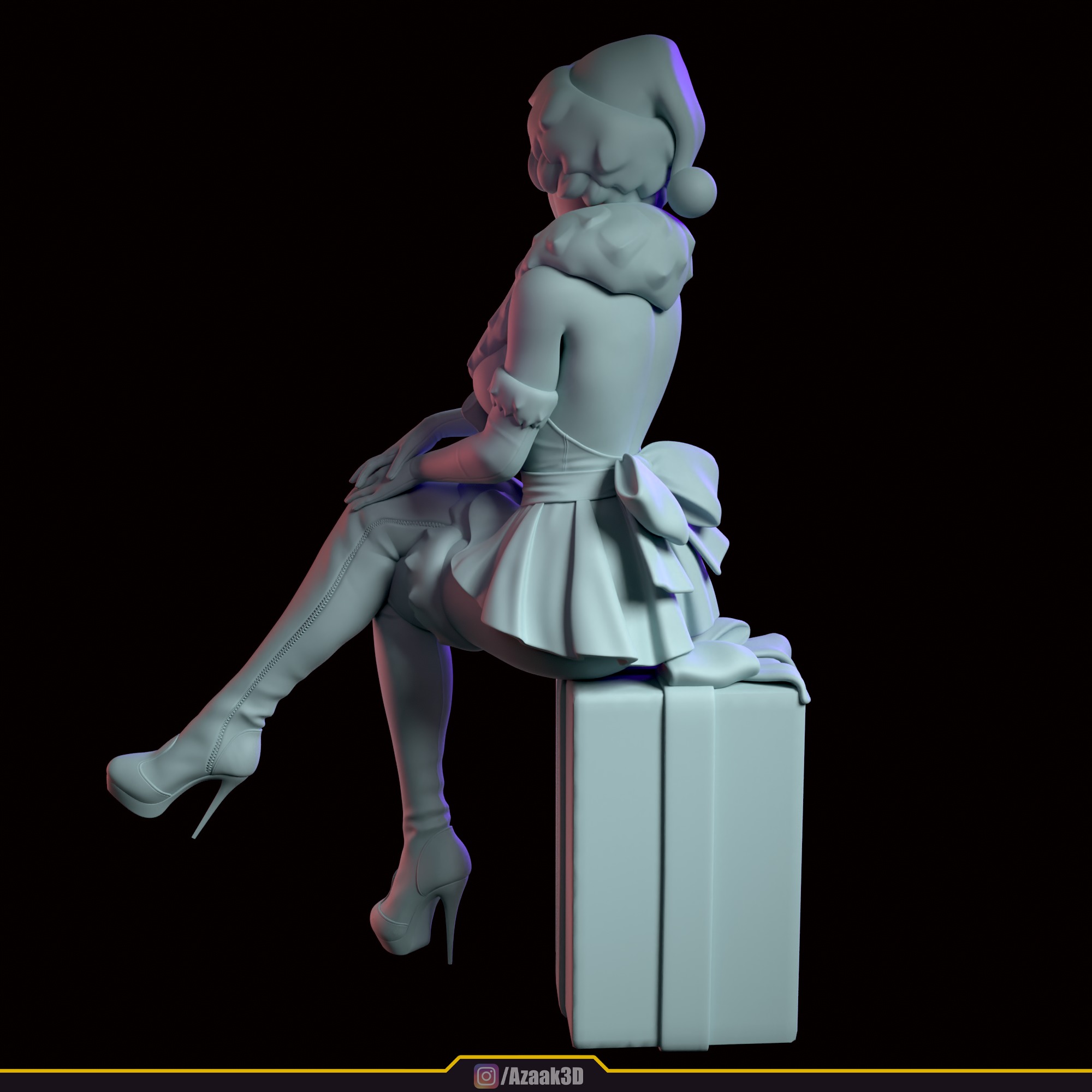 Christmas Girl 3D print model_105