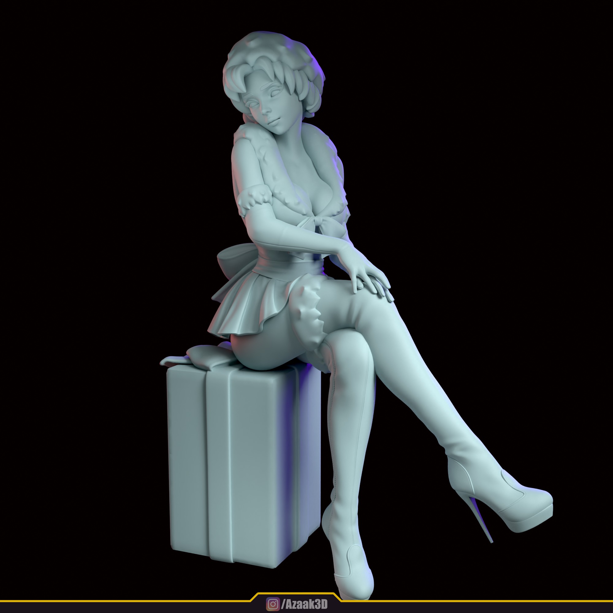 Christmas Girl 3D print model_88