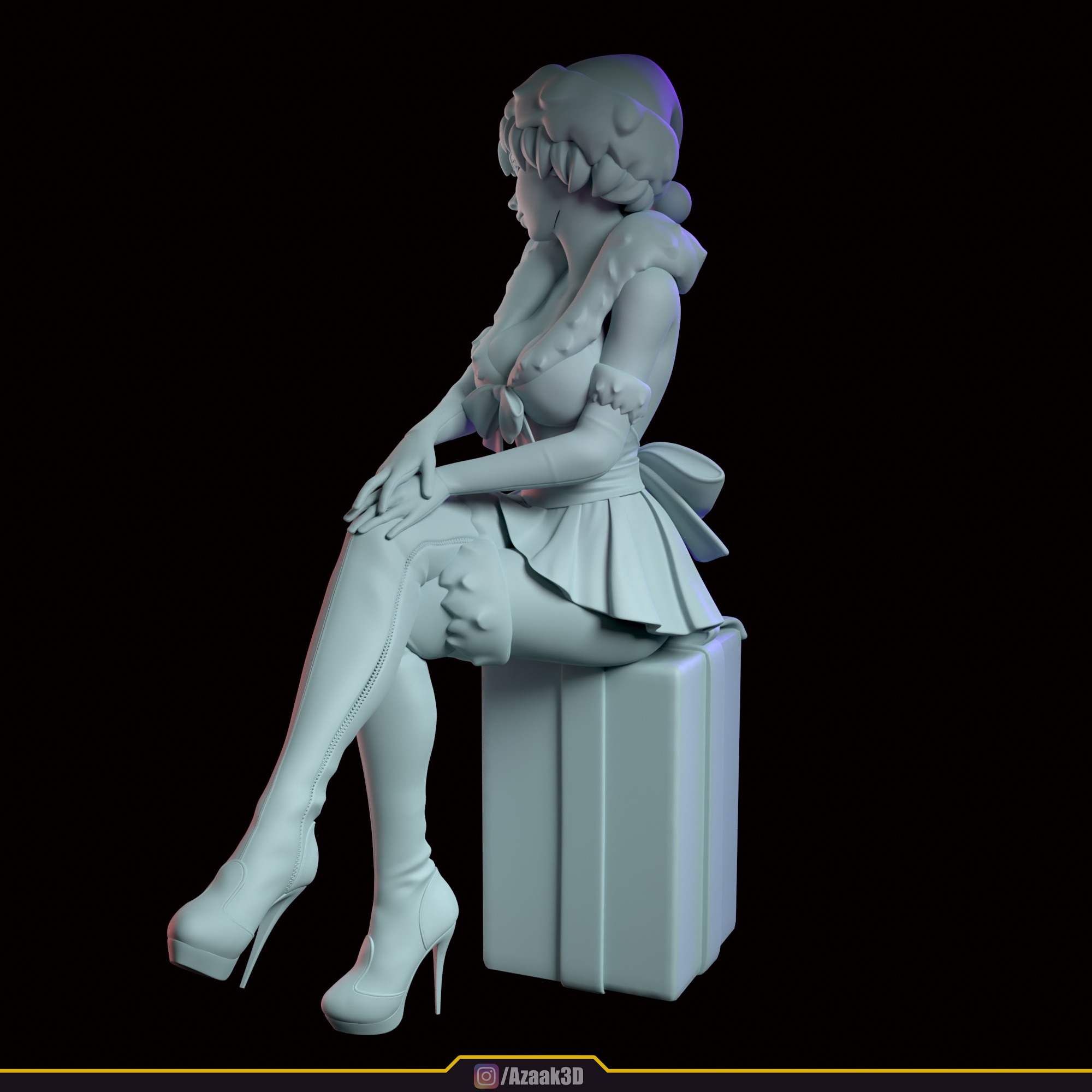Christmas Girl 3D print model_98