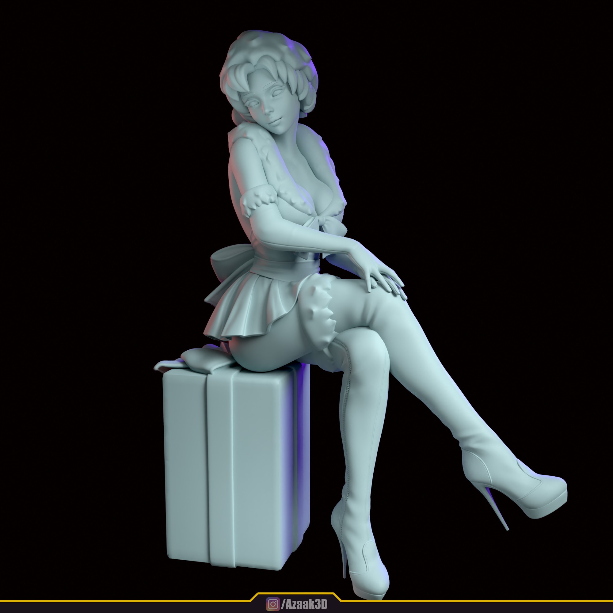 Christmas Girl 3D print model_87
