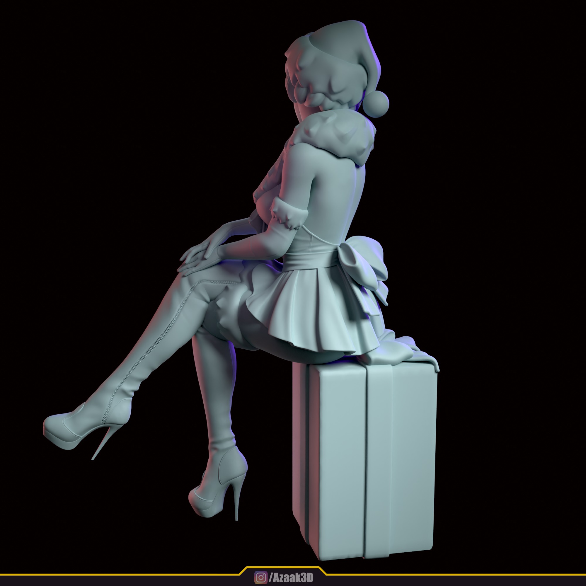 Christmas Girl 3D print model_104