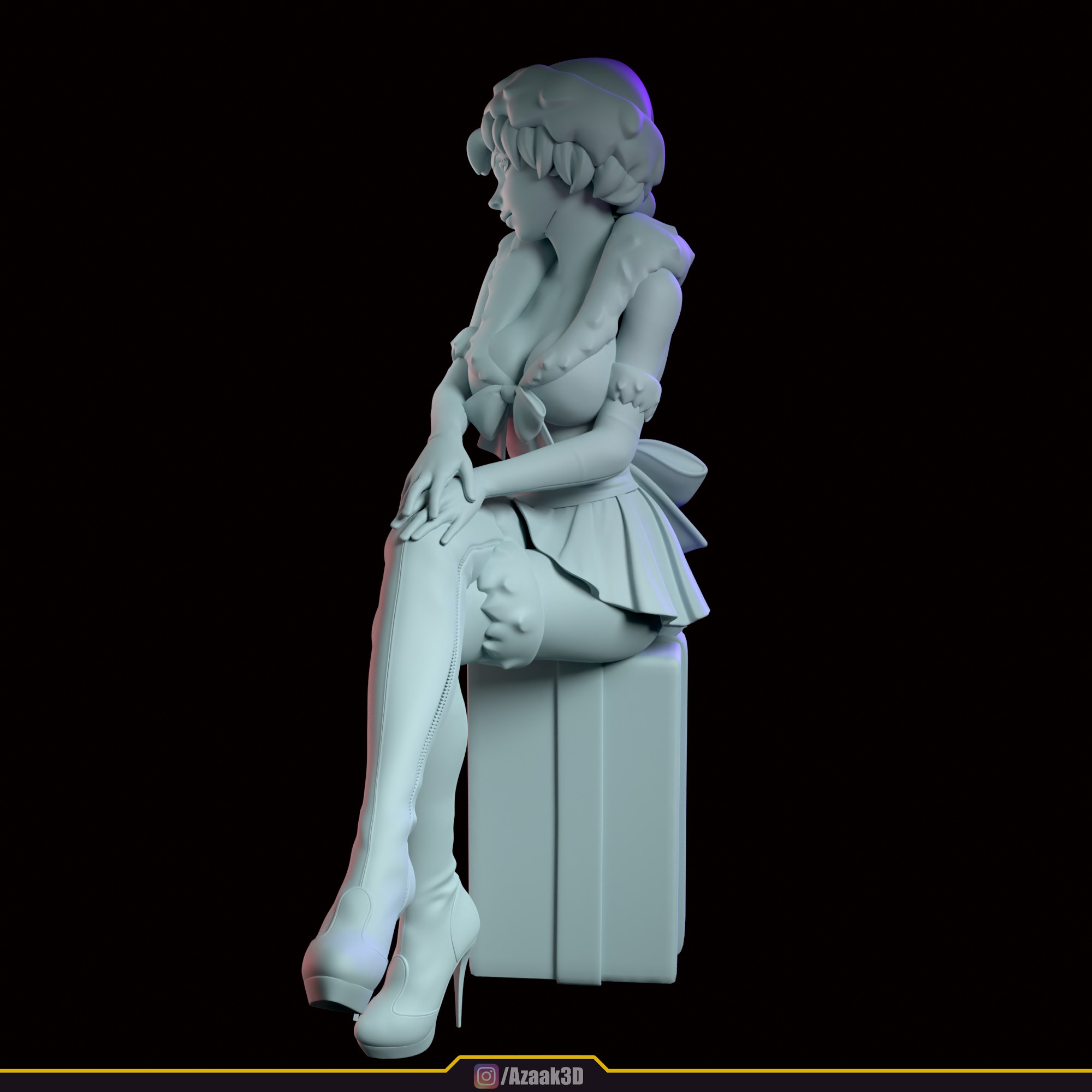 Christmas Girl 3D print model_96