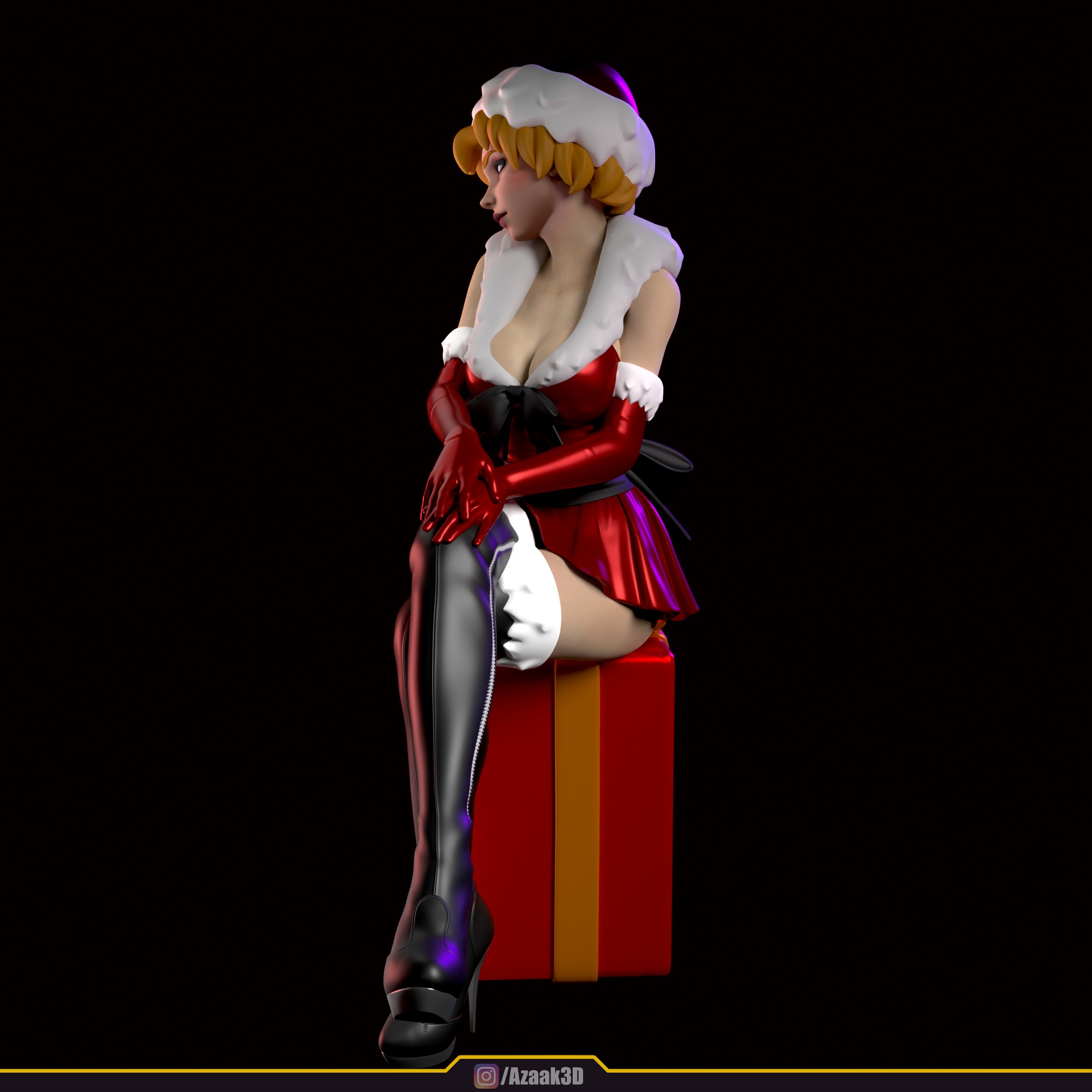 Christmas Girl 3D print model_15