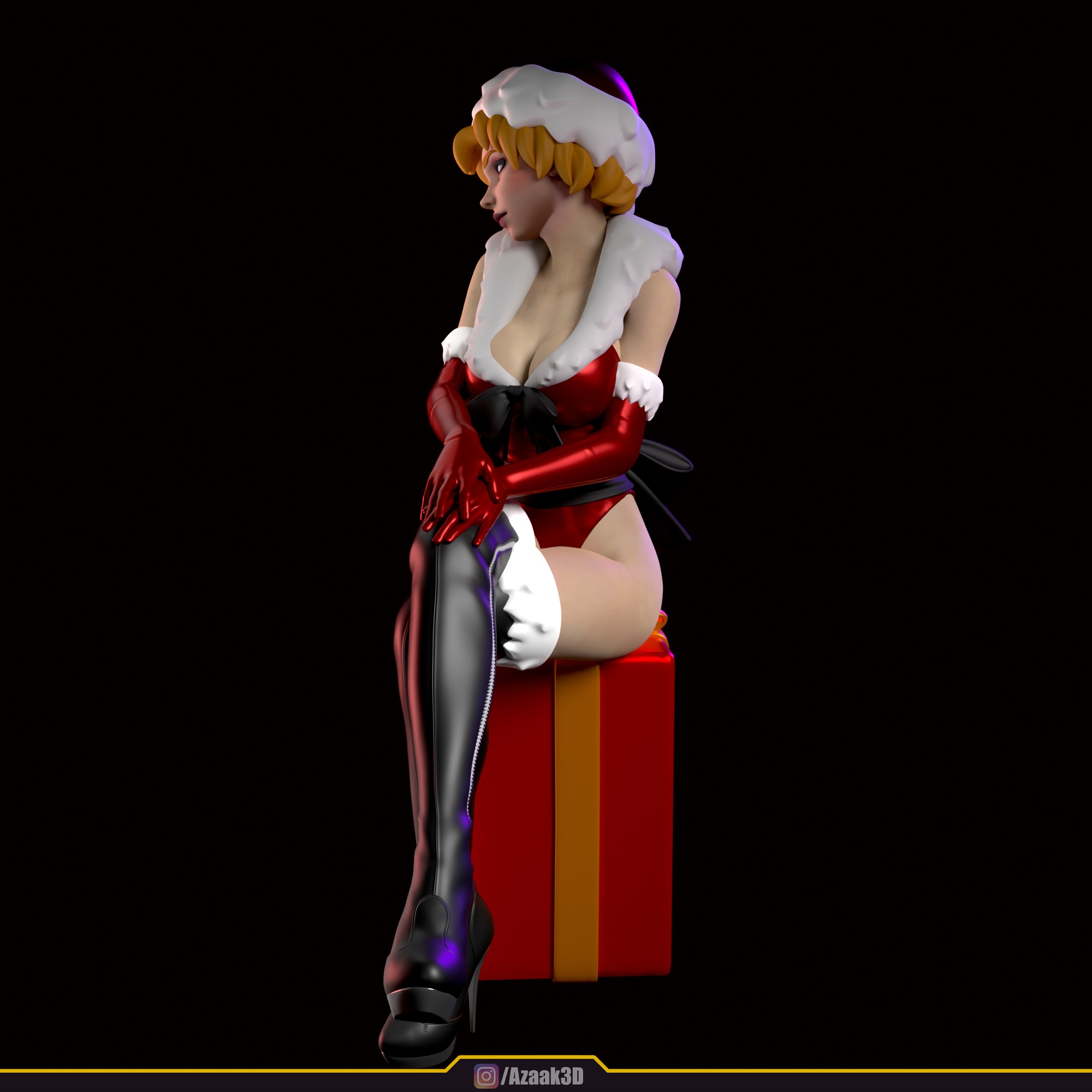 Christmas Girl 3D print model_55
