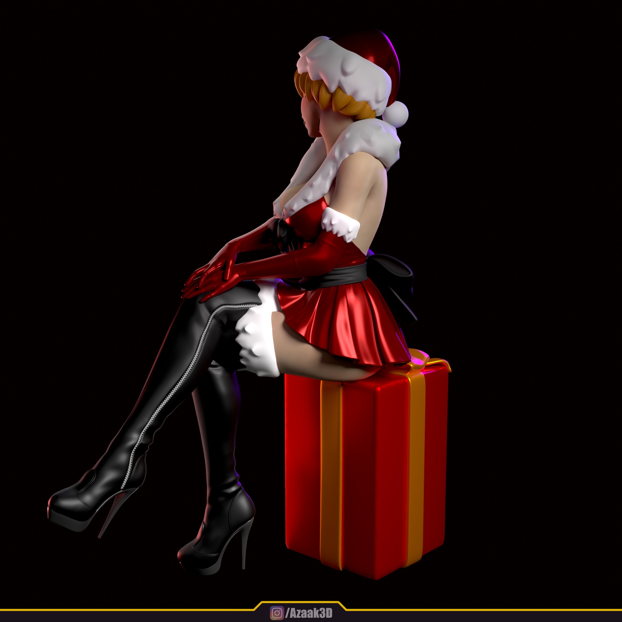 Christmas Girl 3D print model_20