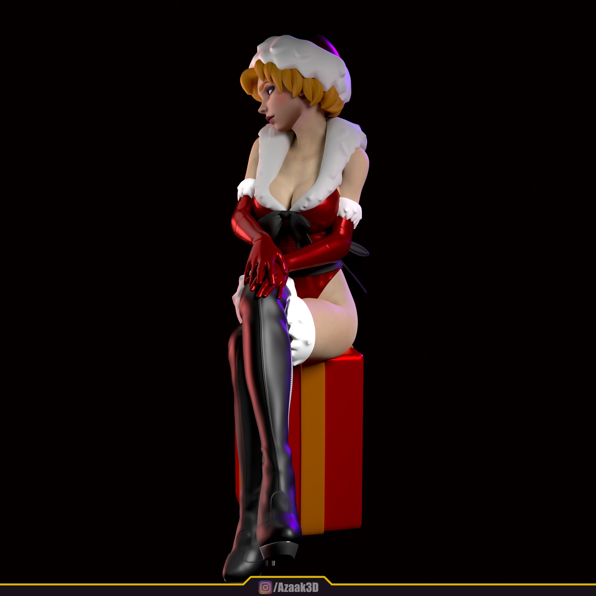 Christmas Girl 3D print model_54