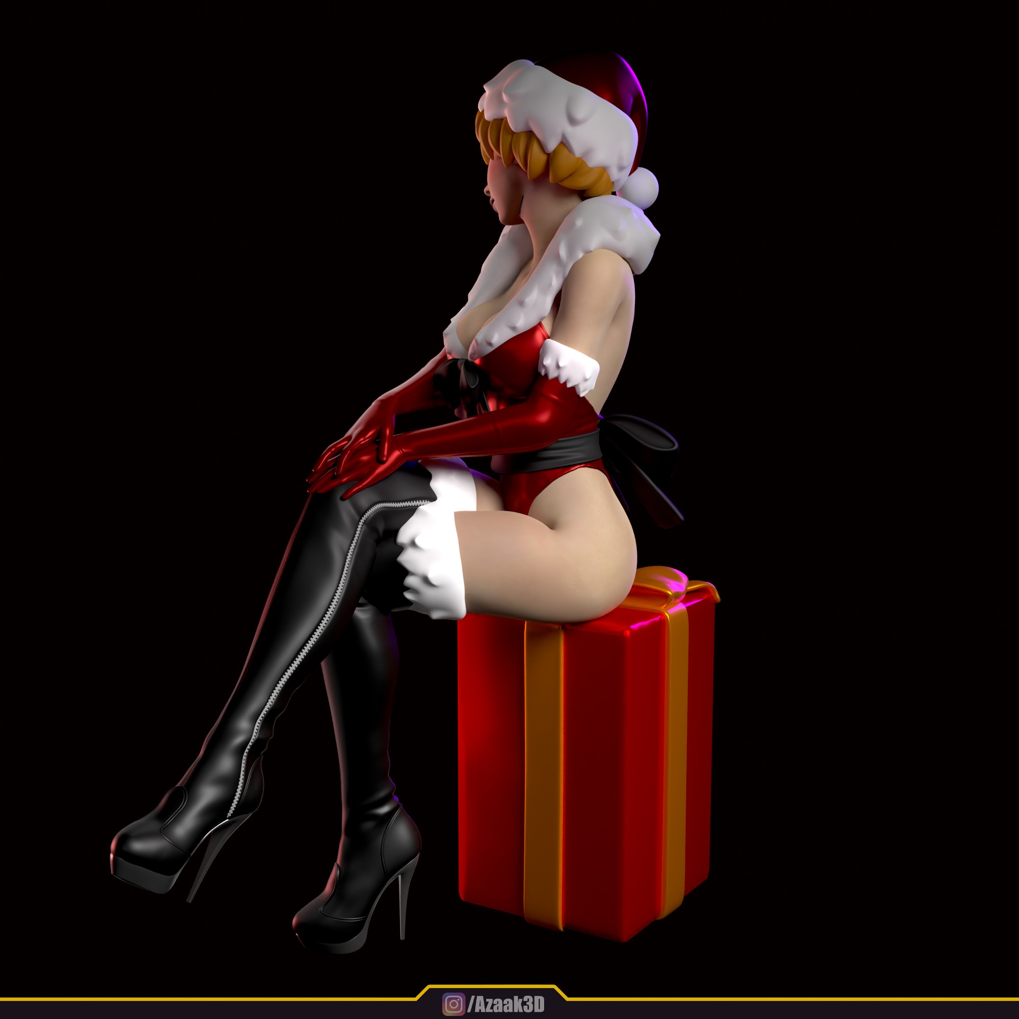 Christmas Girl 3D print model_59