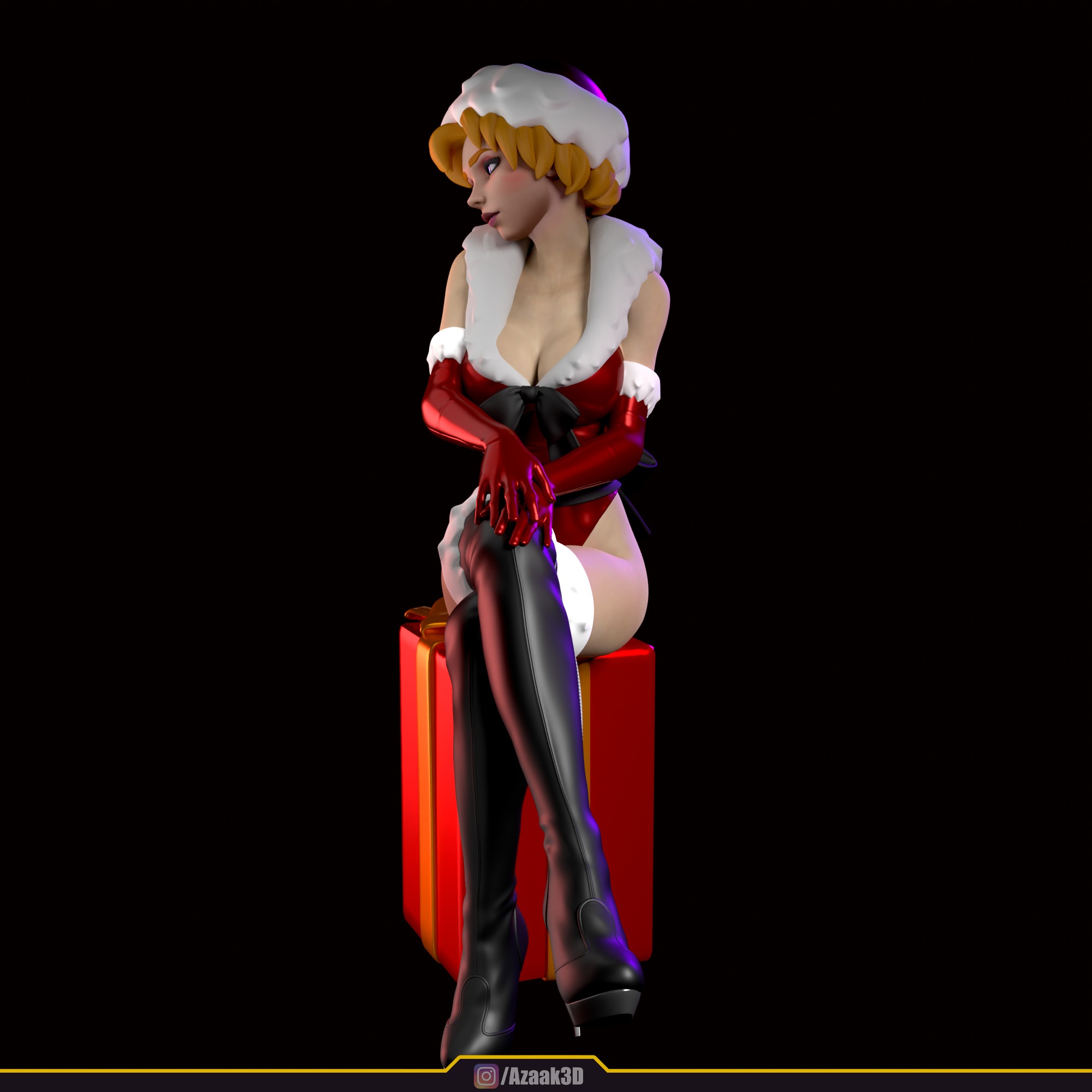 Christmas Girl 3D print model_53