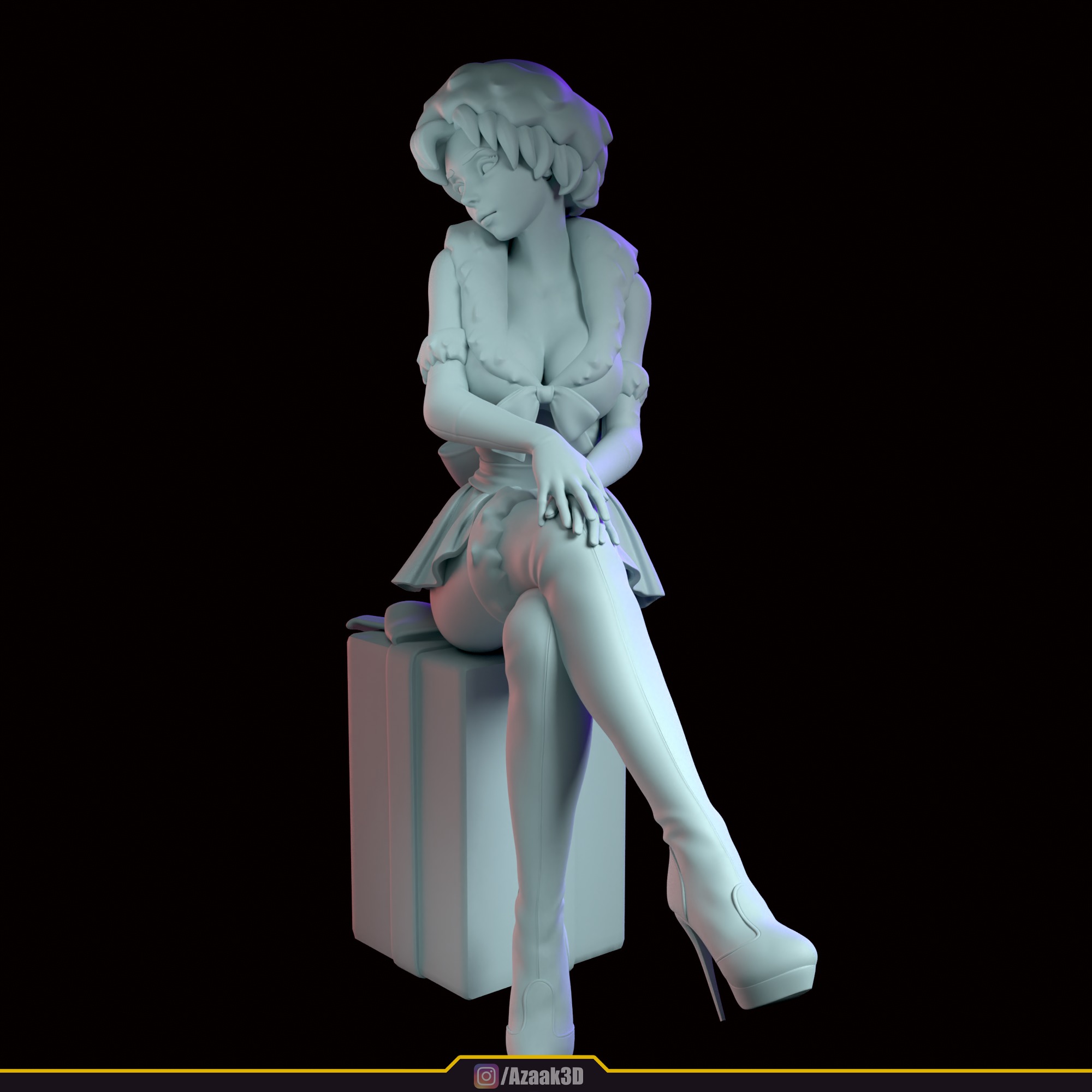 Christmas Girl 3D print model_91