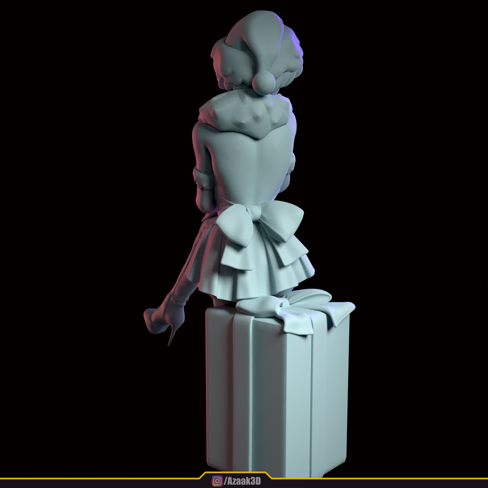 Christmas Girl 3D print model_110