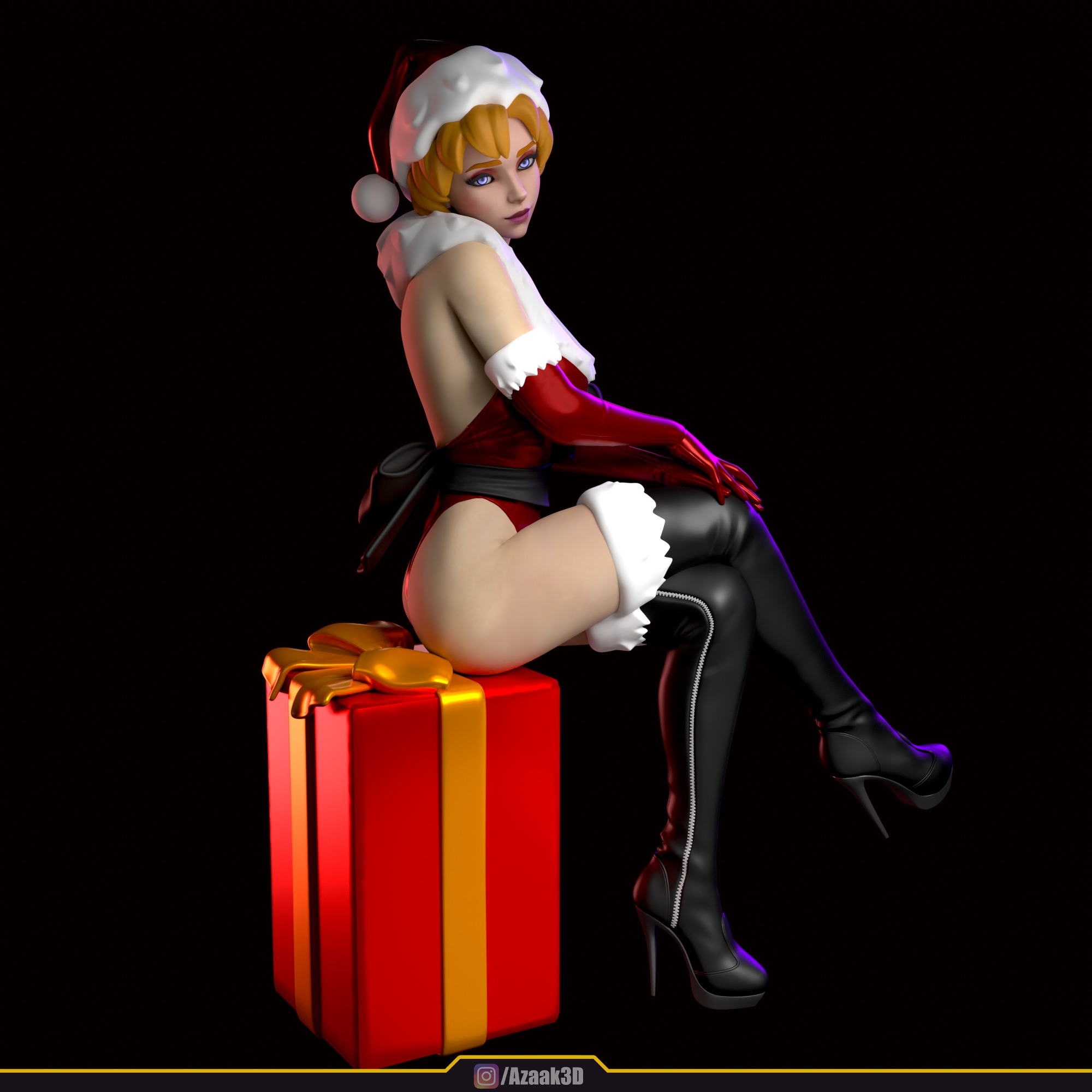 Christmas Girl 3D print model_82