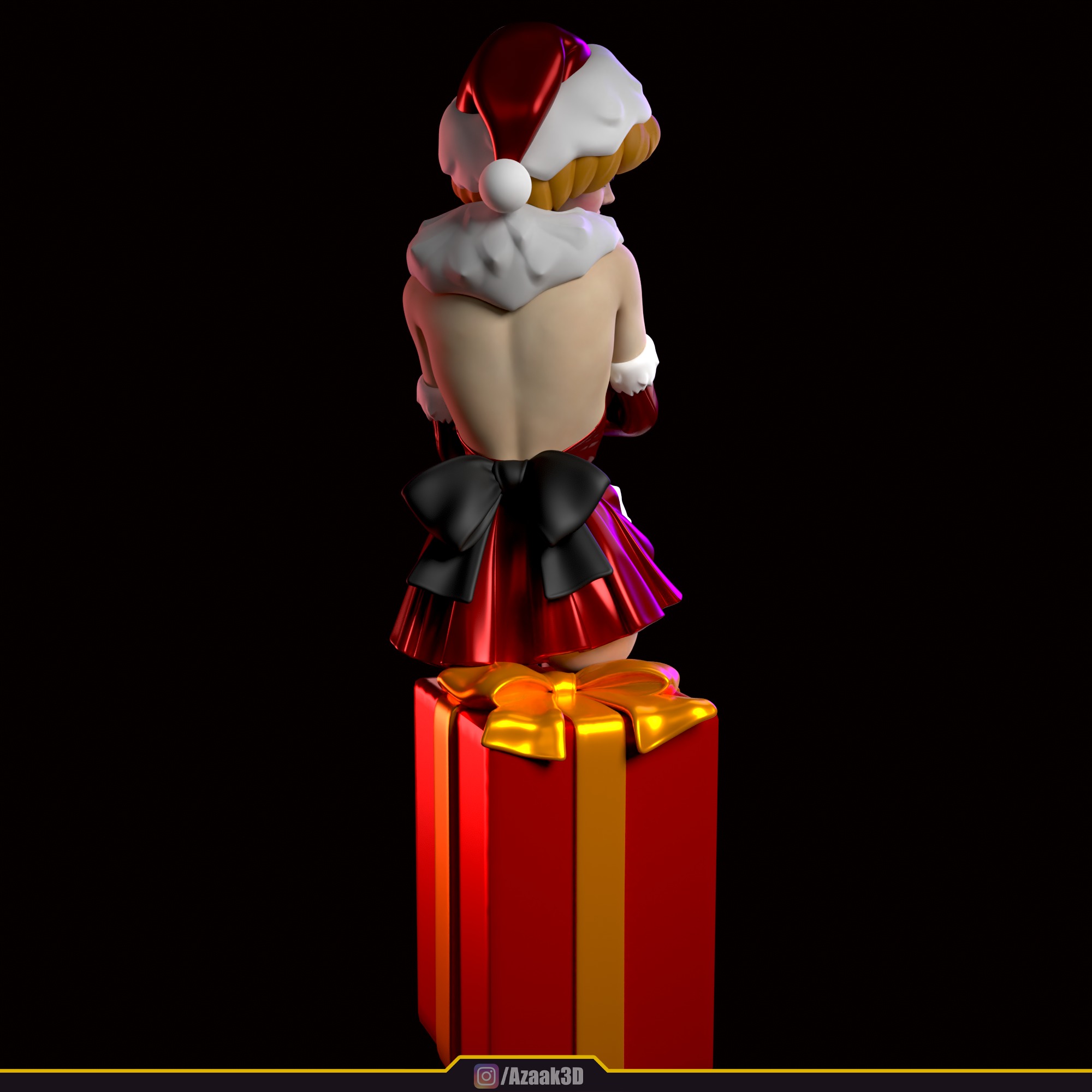 Christmas Girl 3D print model_33