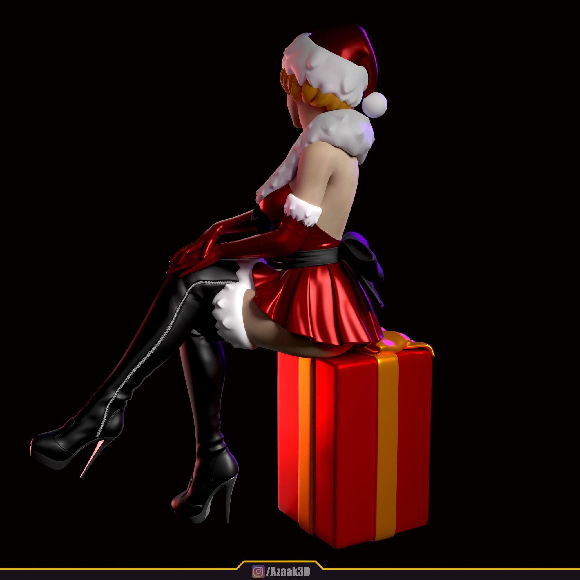 Christmas Girl 3D print model_22