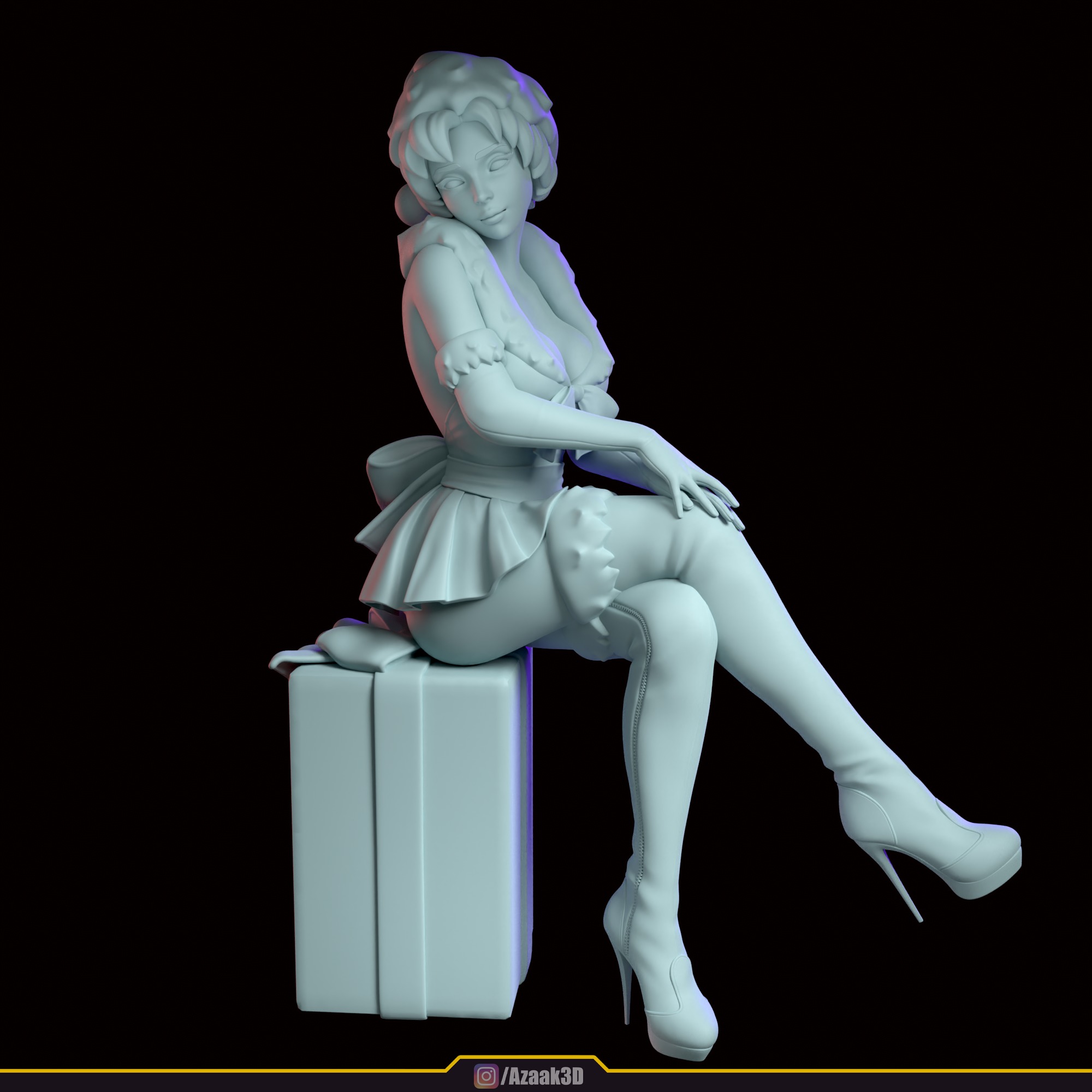 Christmas Girl 3D print model_86