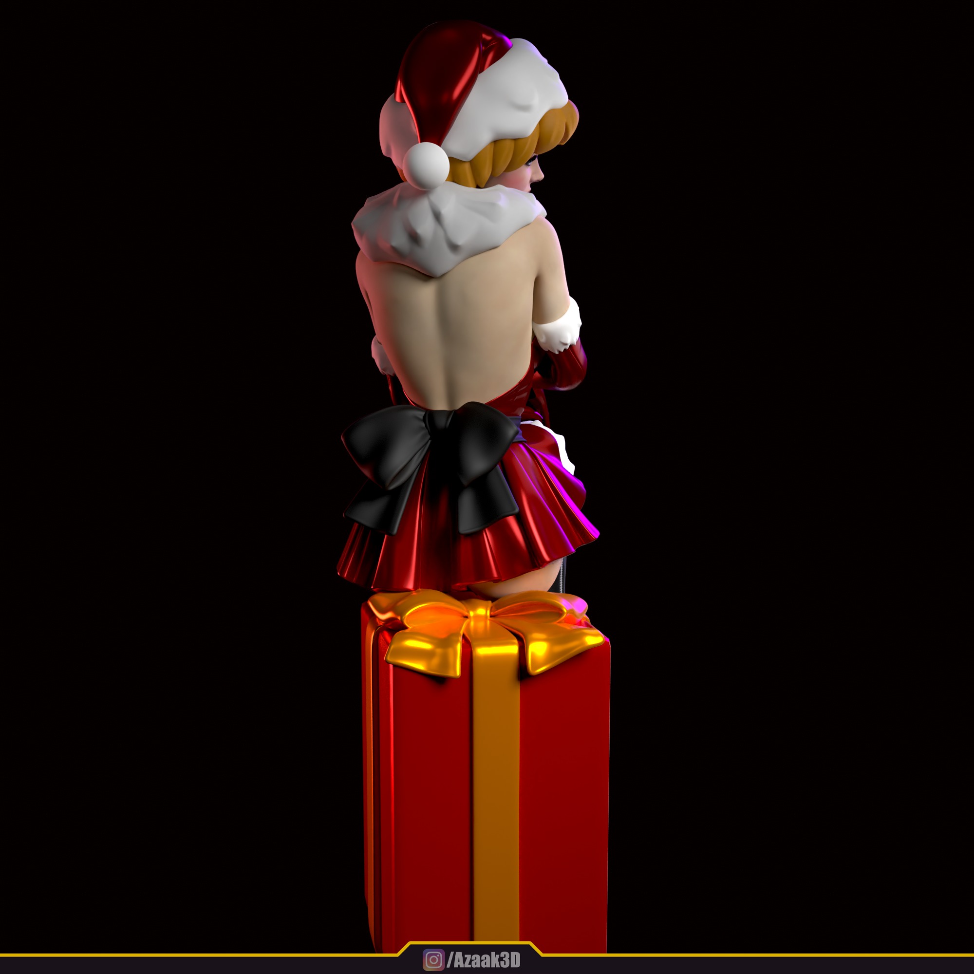 Christmas Girl 3D print model_34