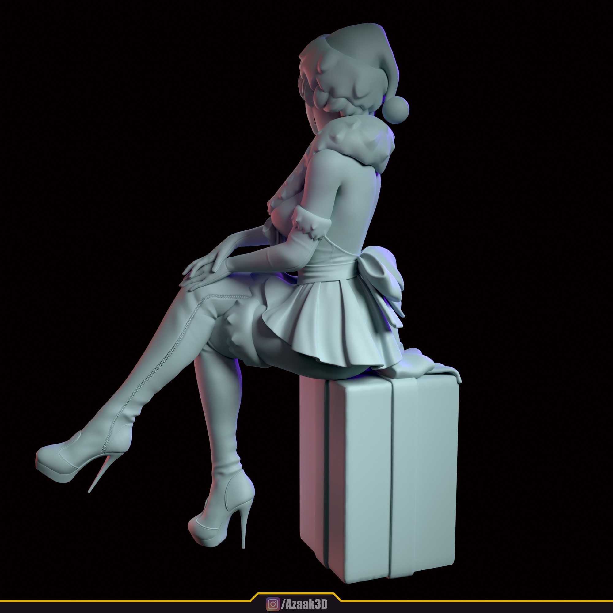 Christmas Girl 3D print model_103