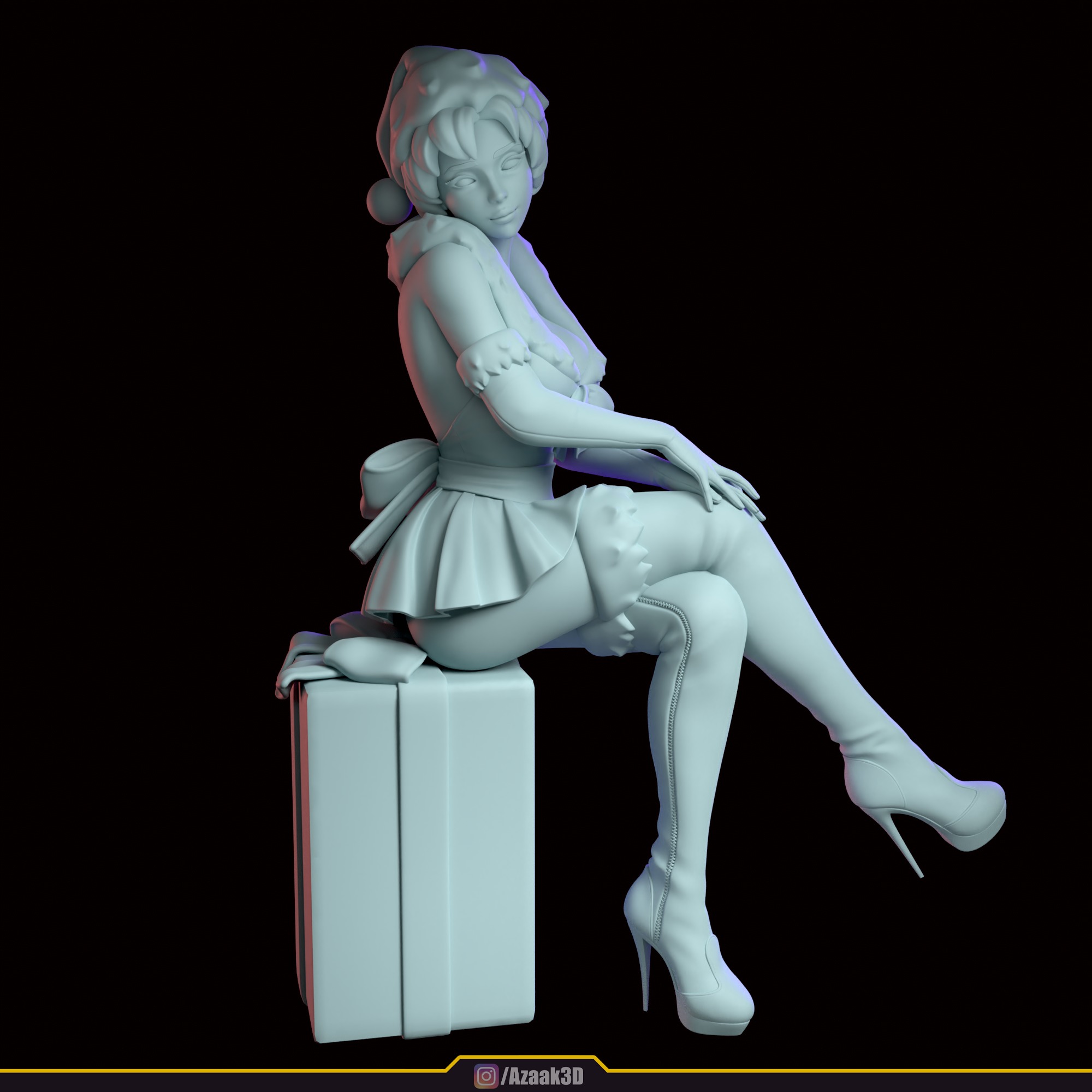 Christmas Girl 3D print model_84