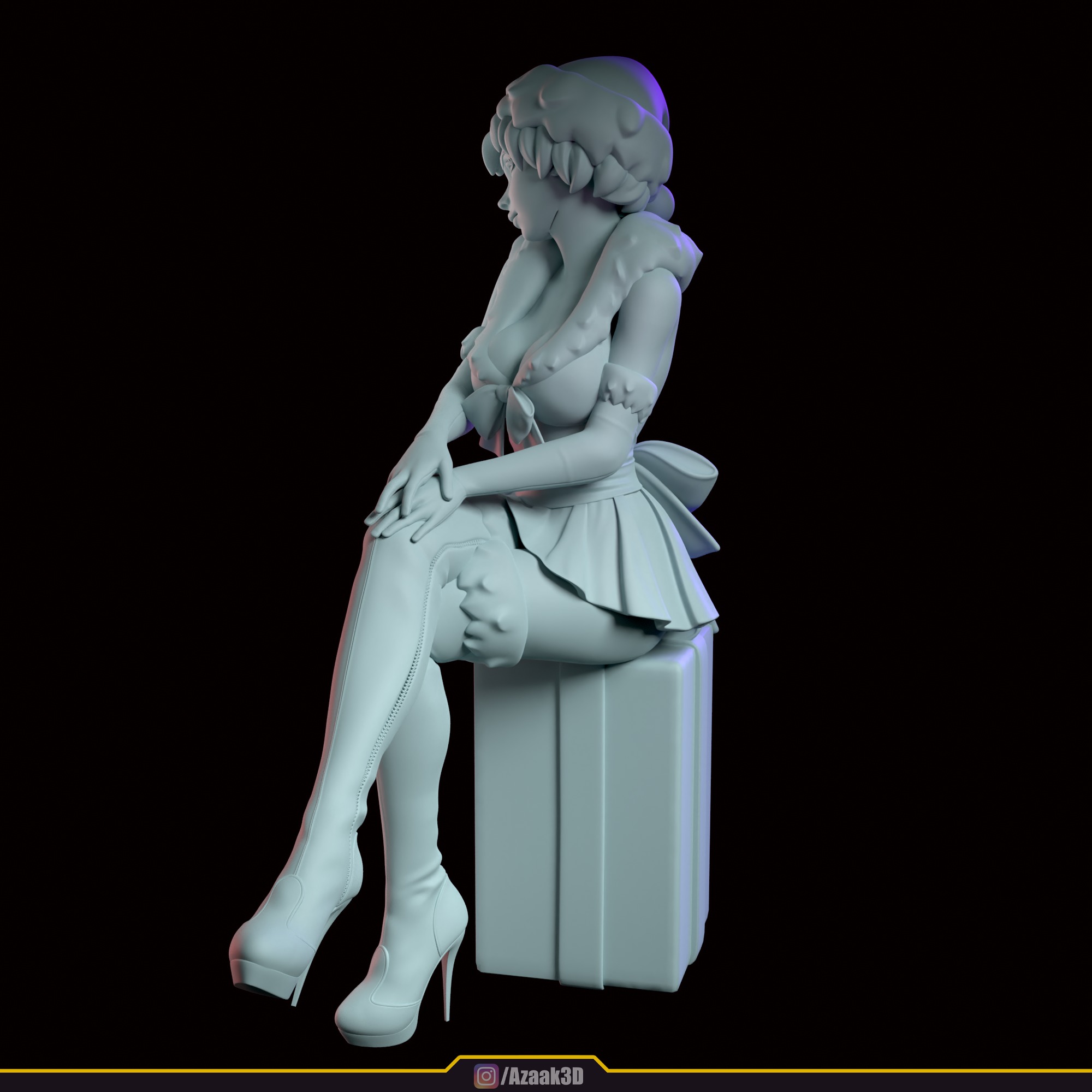 Christmas Girl 3D print model_97