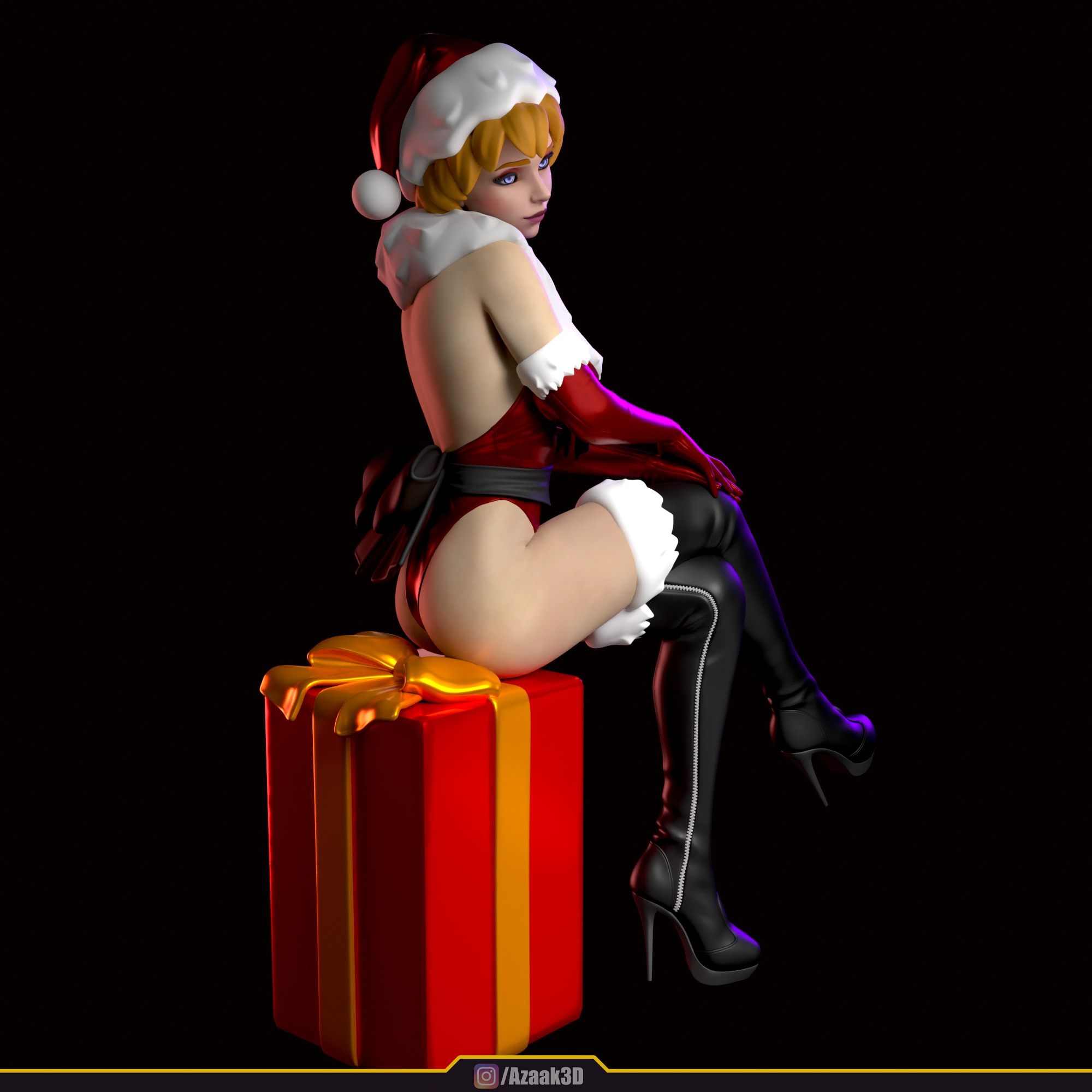 Christmas Girl 3D print model_80