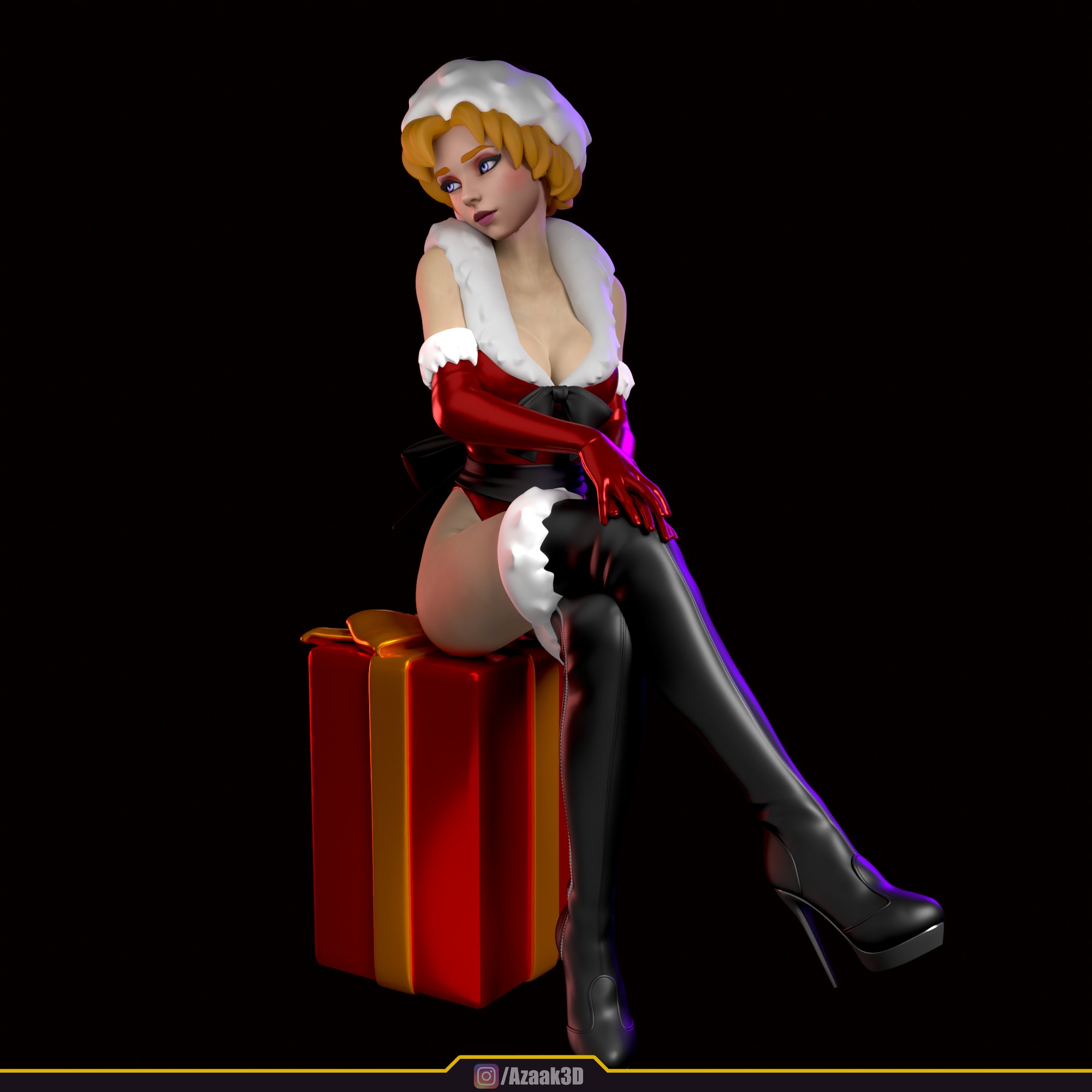 Christmas Girl 3D print model_49