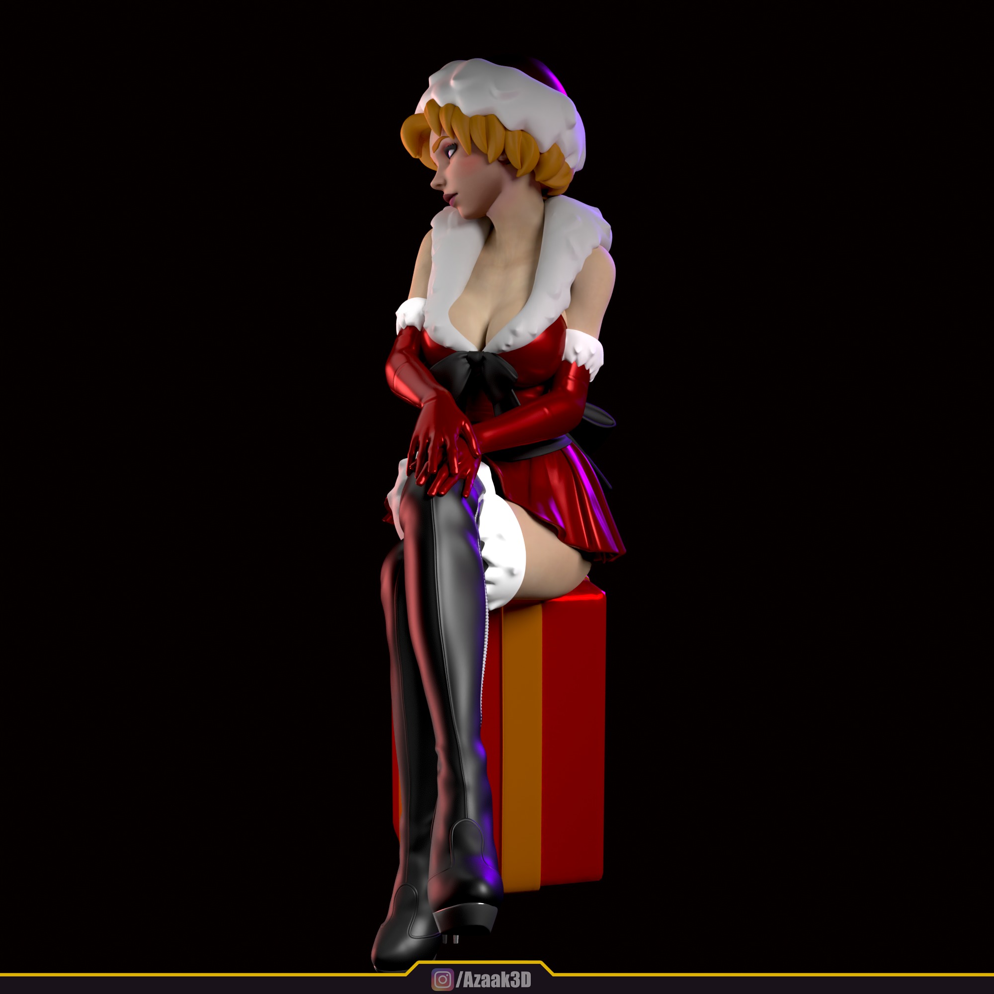 Christmas Girl 3D print model_14